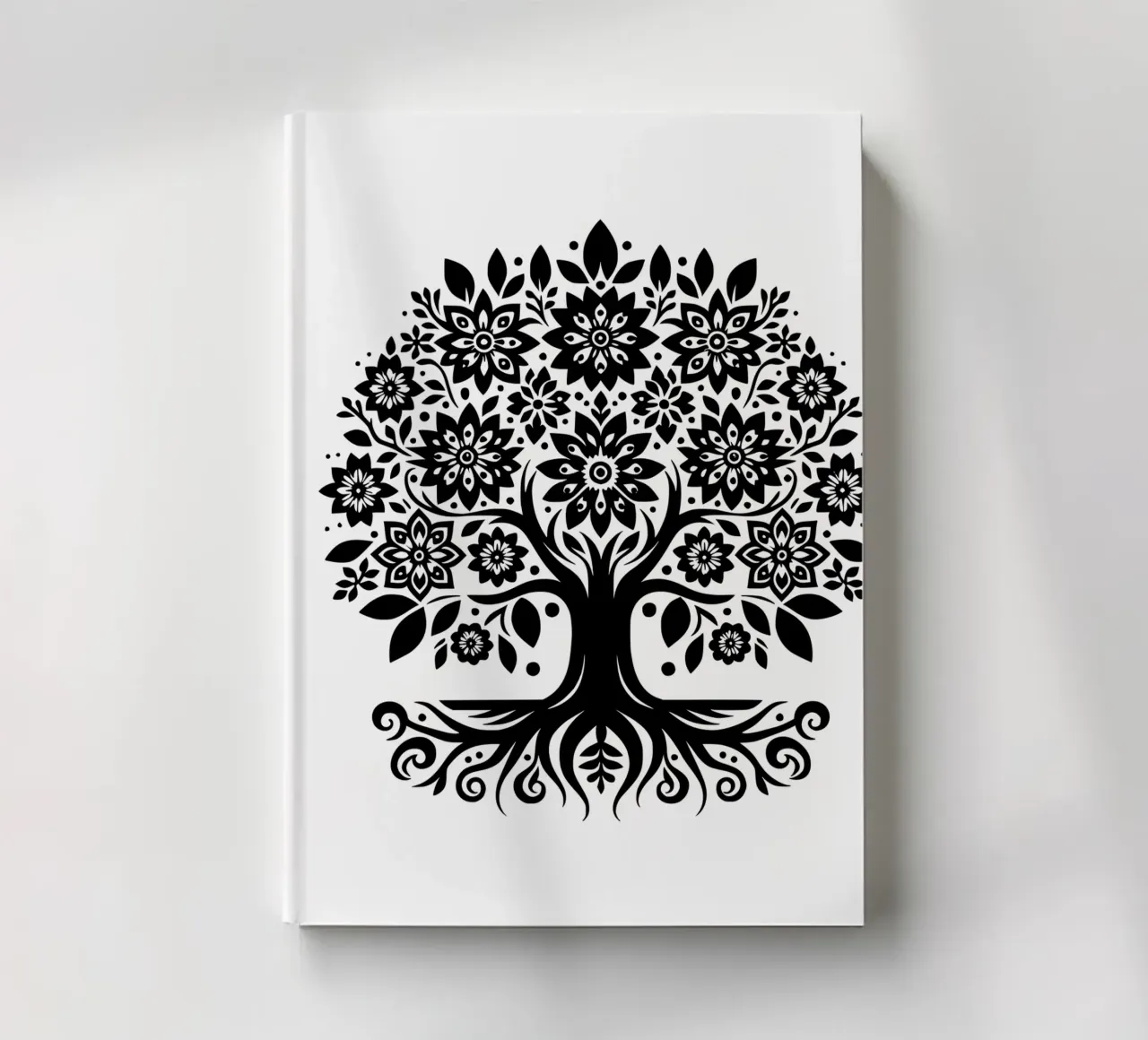 Albero della vita in bianco e nero diario da Spiritual Touch
