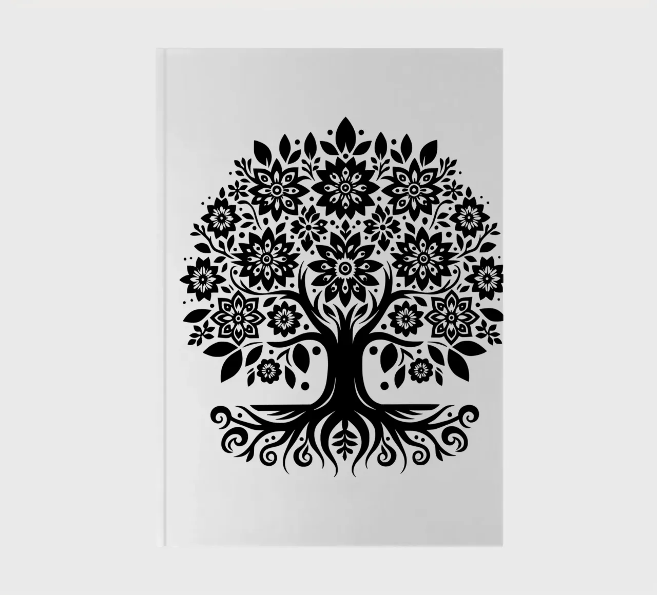 Albero della vita in bianco e nero diario da Spiritual Touch