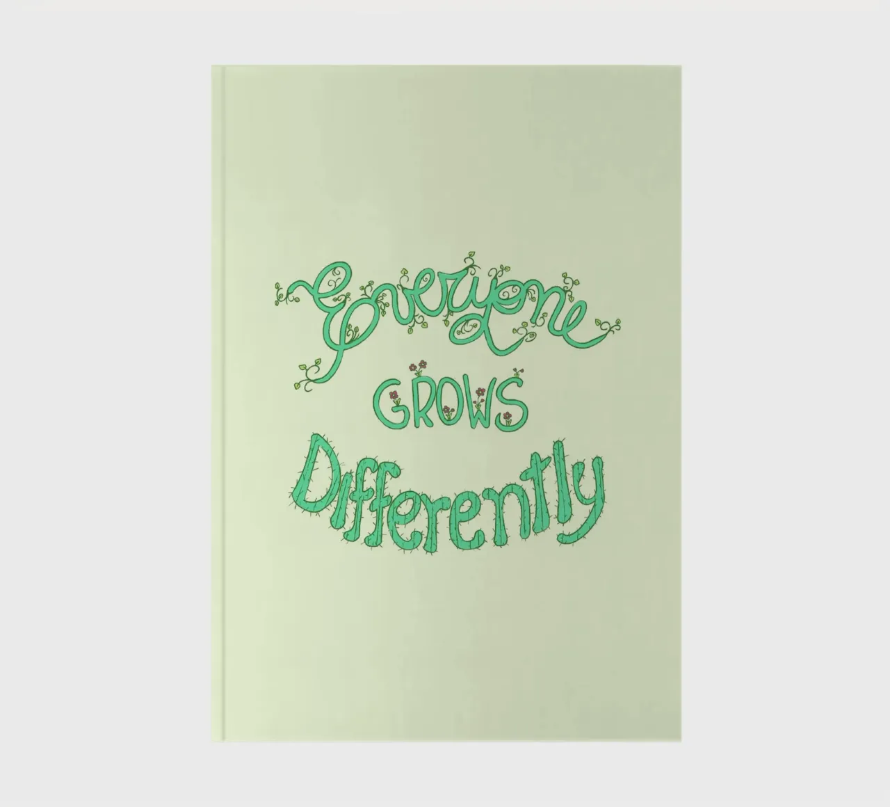 Jeder Mensch wächst anders Notizbuch von Loobs