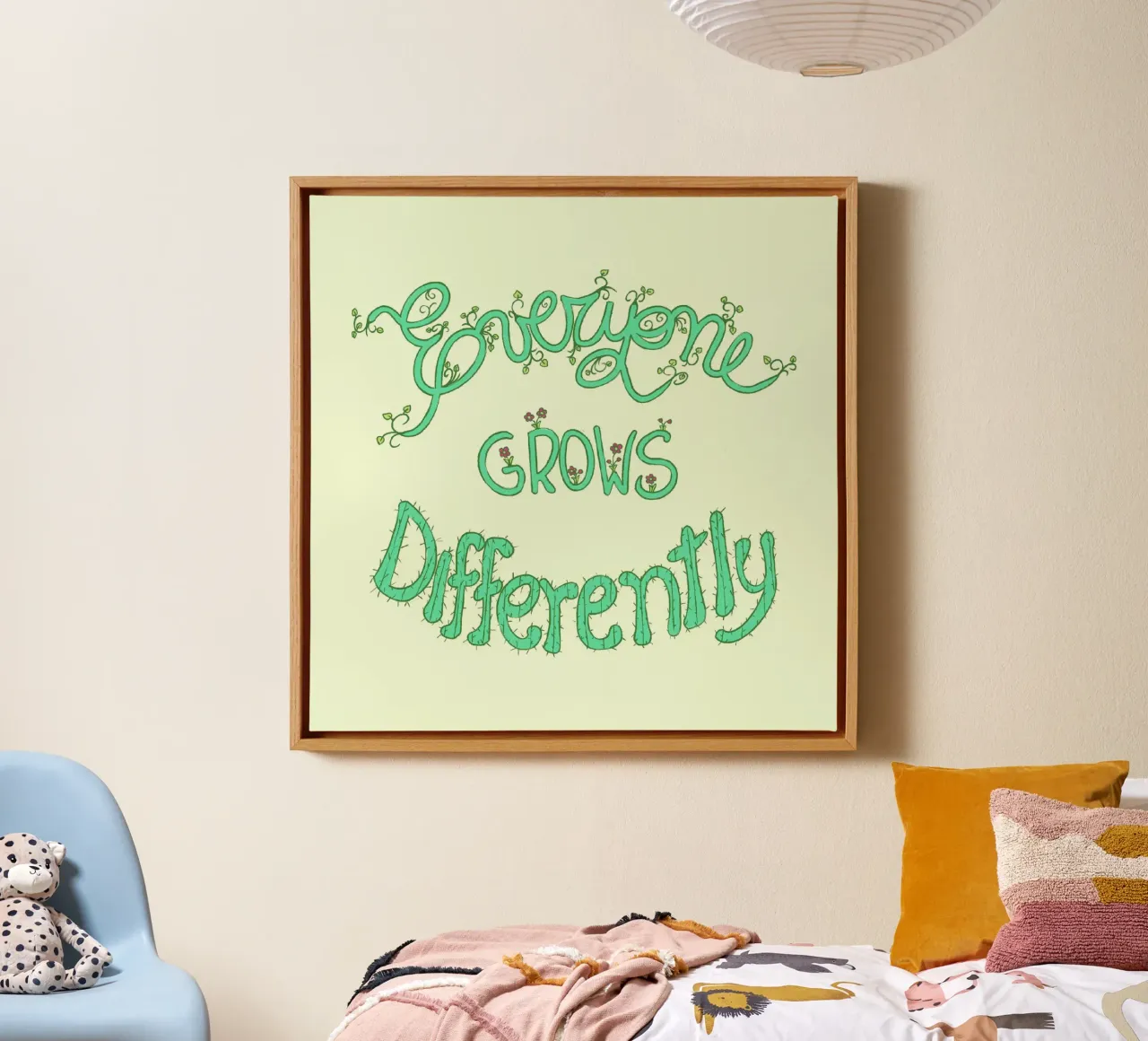 Everyone Grows Differently canvas by Loobs