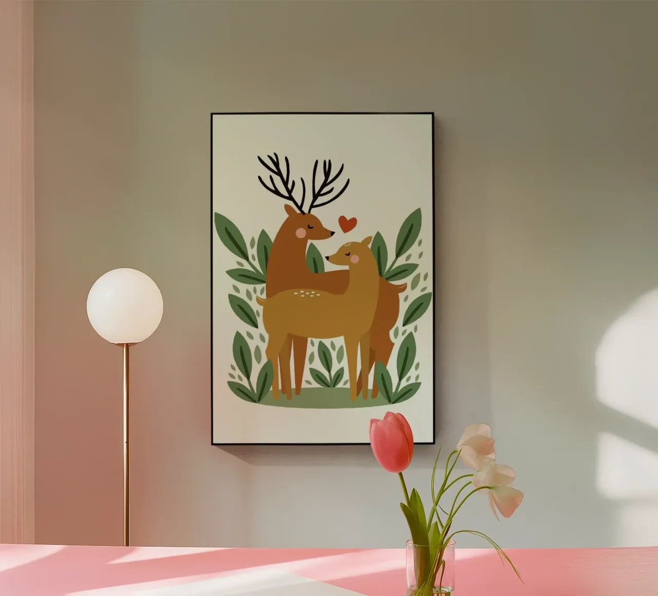 Deer Love plexiglass da Karin Bijlsma