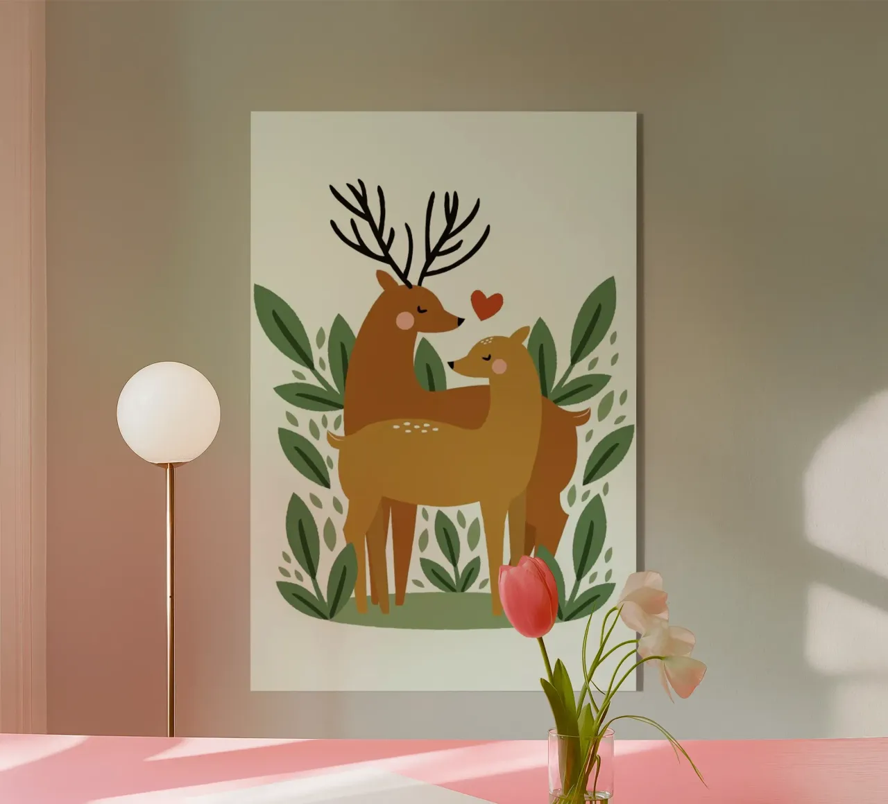 Deer Love plexiglass da Karin Bijlsma