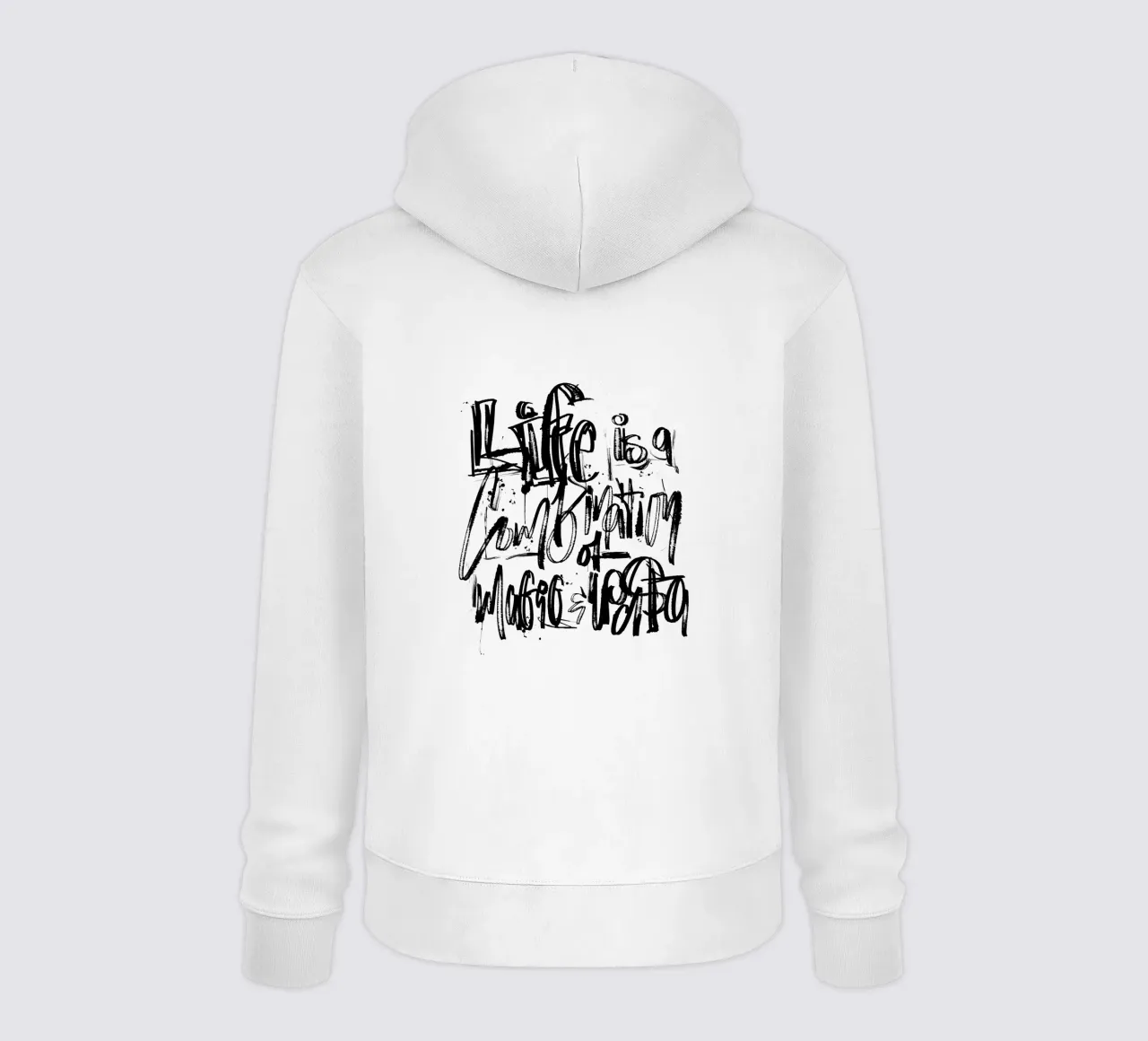 Life is... felpa con cappuccio da LIMITED EDITION LETTERS