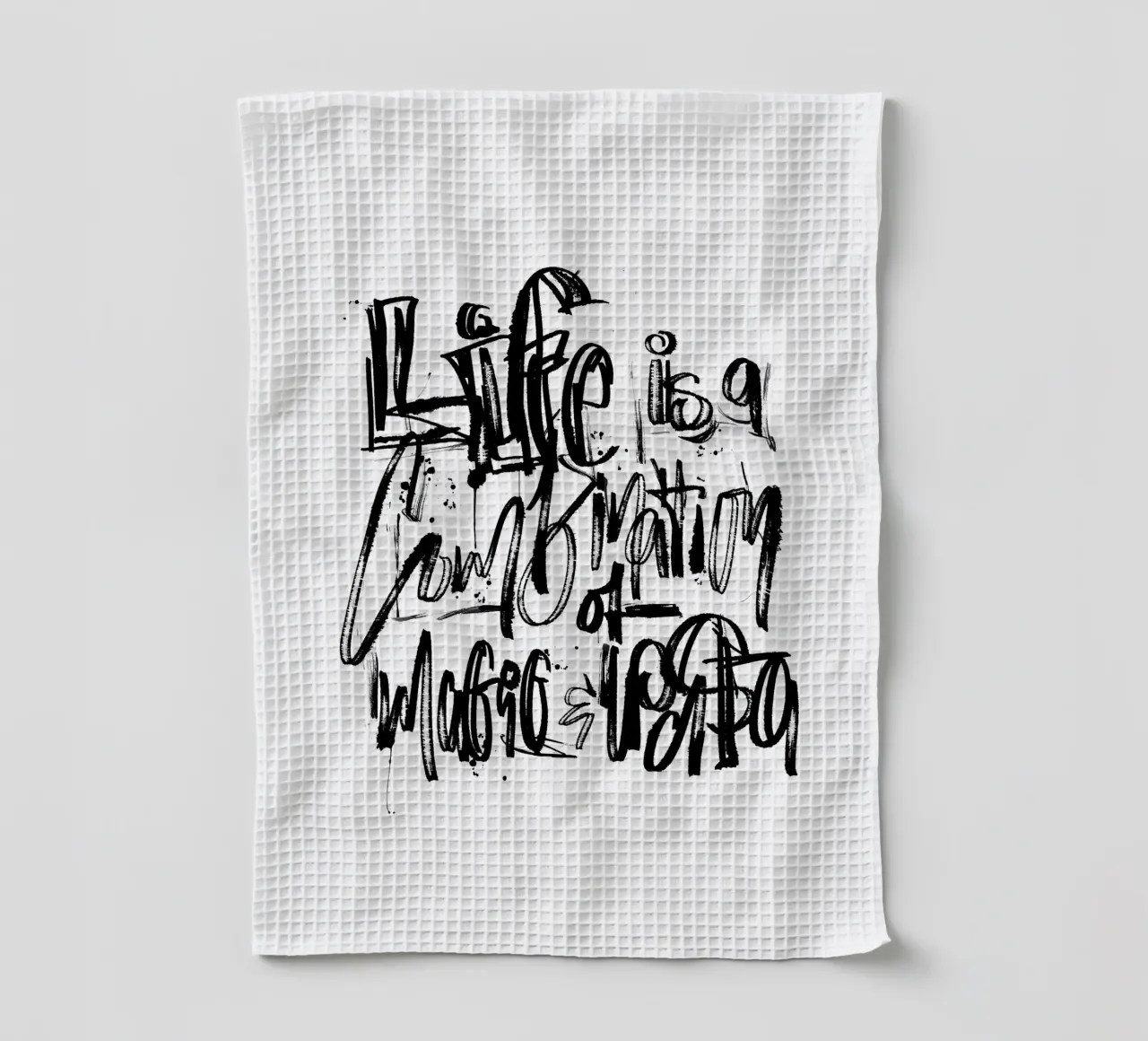 Life is... canovaccio da cucina da LIMITED EDITION LETTERS