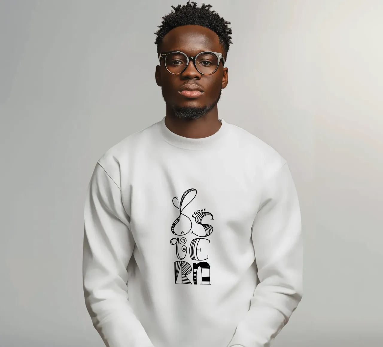 Frohe Ostern felpa da LIMITED EDITION LETTERS