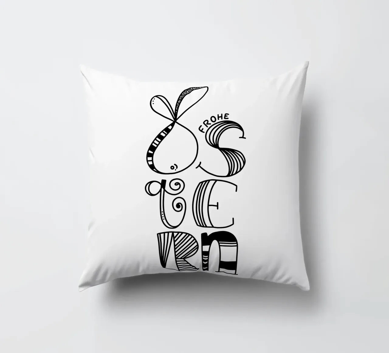 Frohe Ostern cuscino da LIMITED EDITION LETTERS