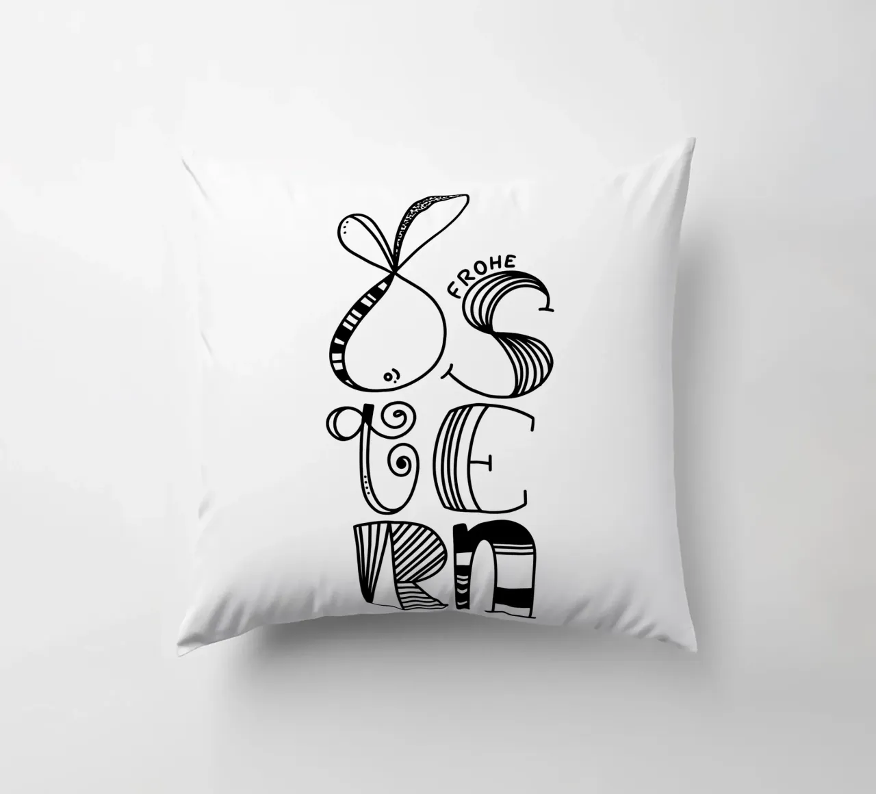 Frohe Ostern cuscino da LIMITED EDITION LETTERS