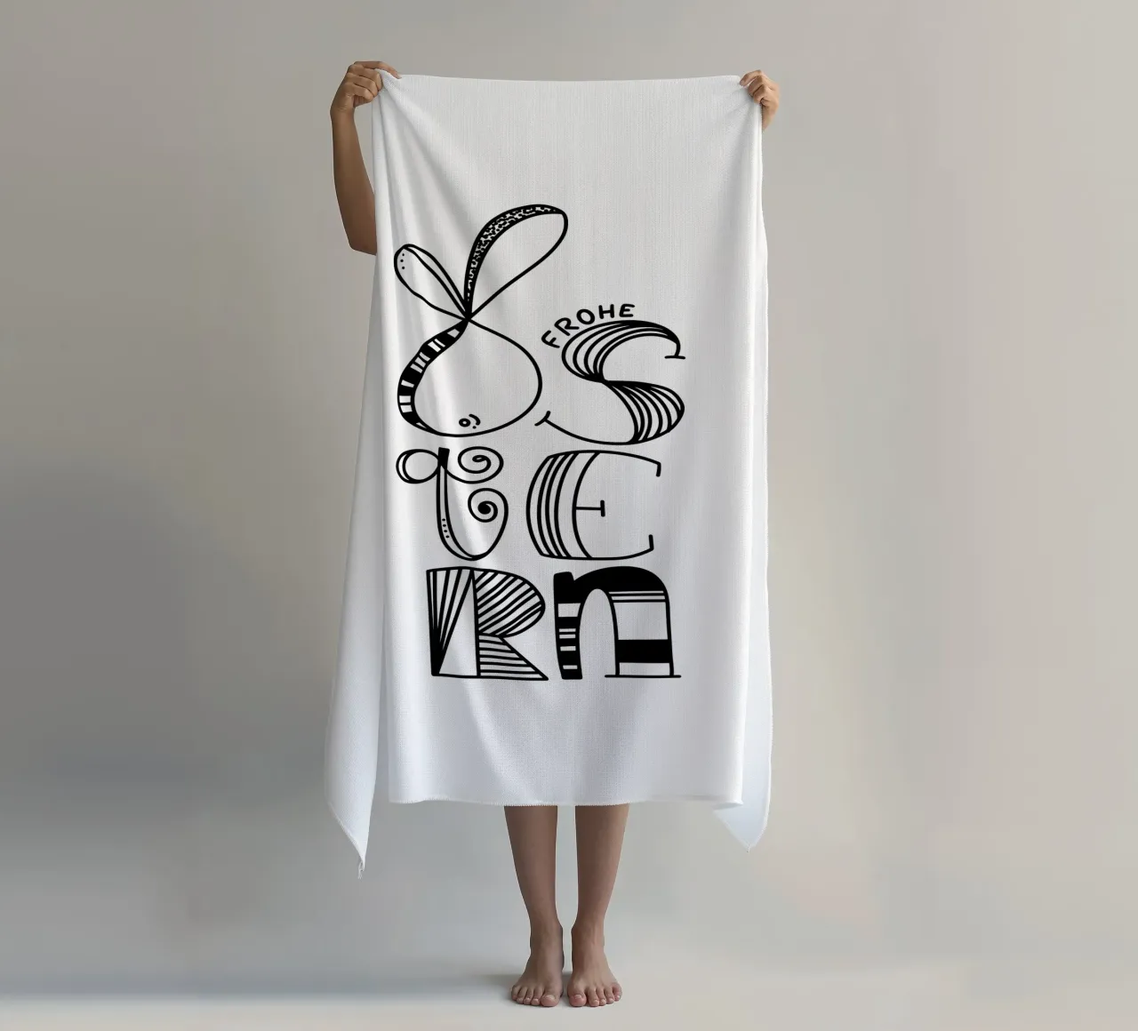 Frohe Ostern telo mare da LIMITED EDITION LETTERS