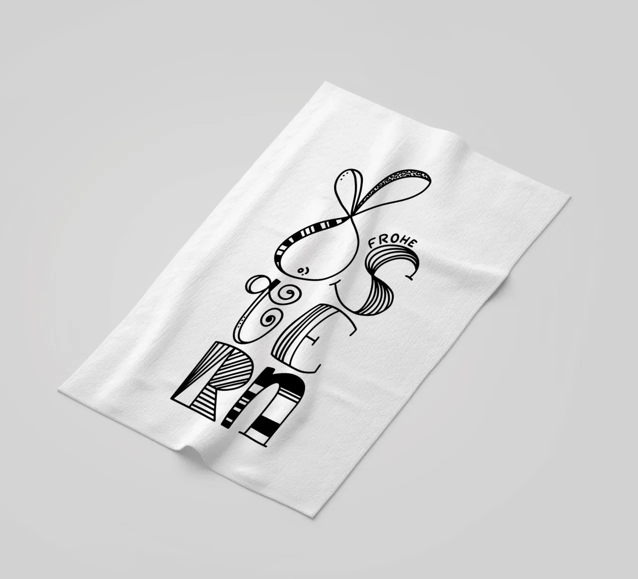 Frohe Ostern telo mare da LIMITED EDITION LETTERS