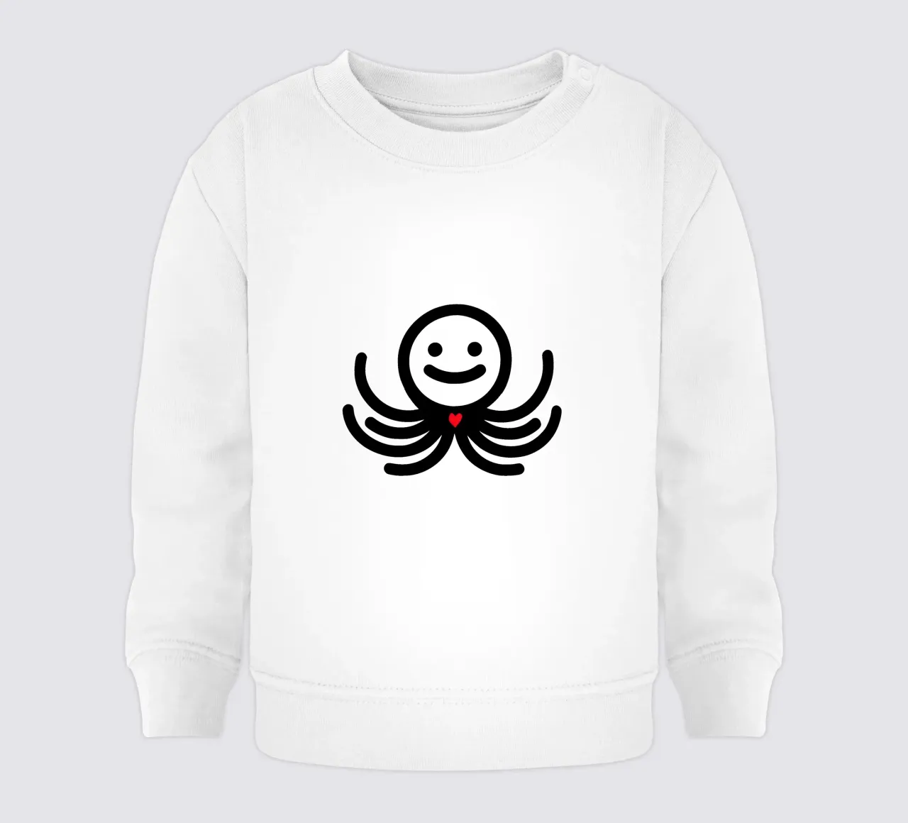 LoveOcto - Polpo con cuore - Dolce, giocoso e pieno d'amore felpa neonato da Bold & Simple