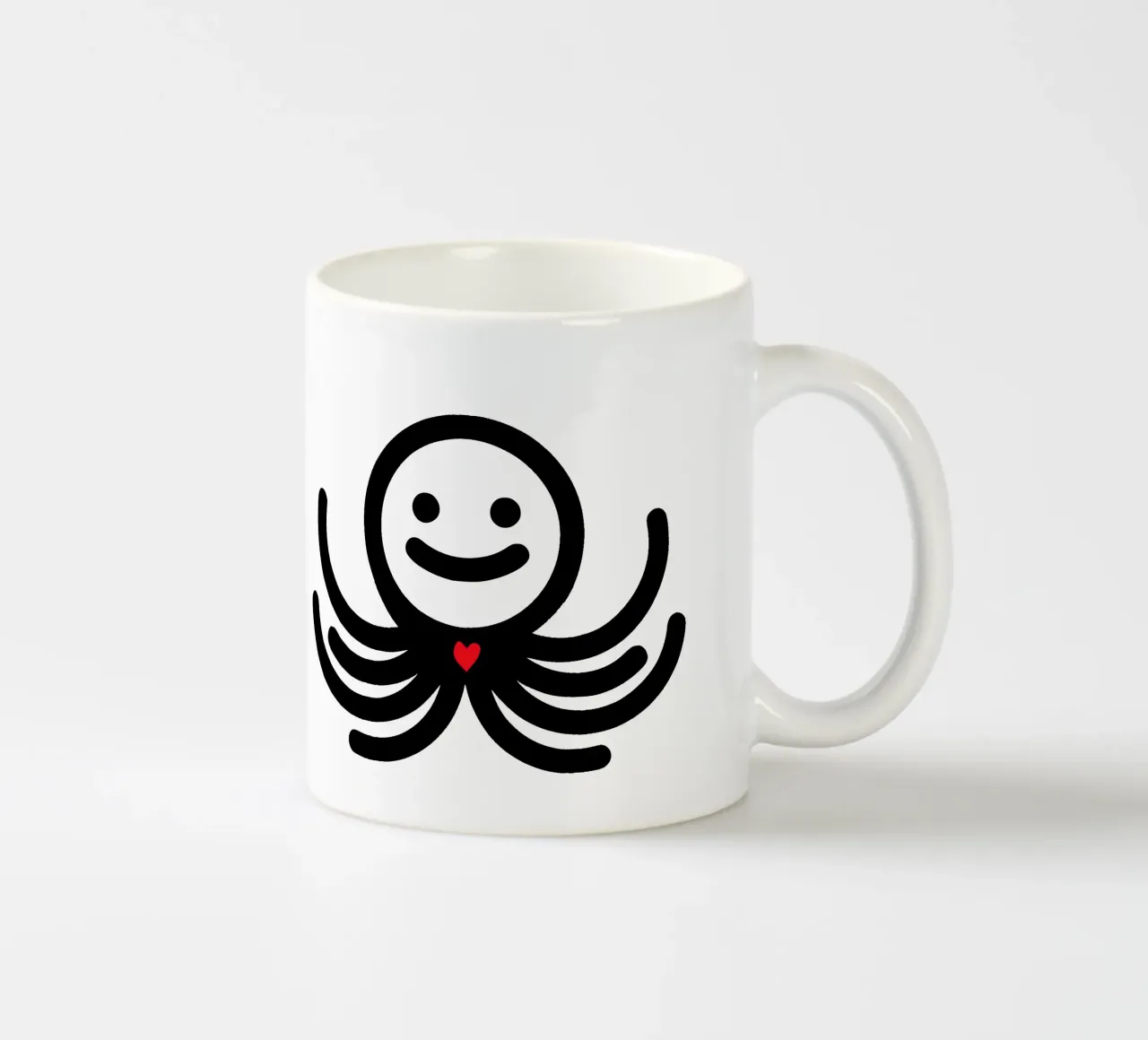 LoveOcto - Polpo con cuore - Dolce, giocoso e pieno d'amore tazza in ceramica da Bold & Simple