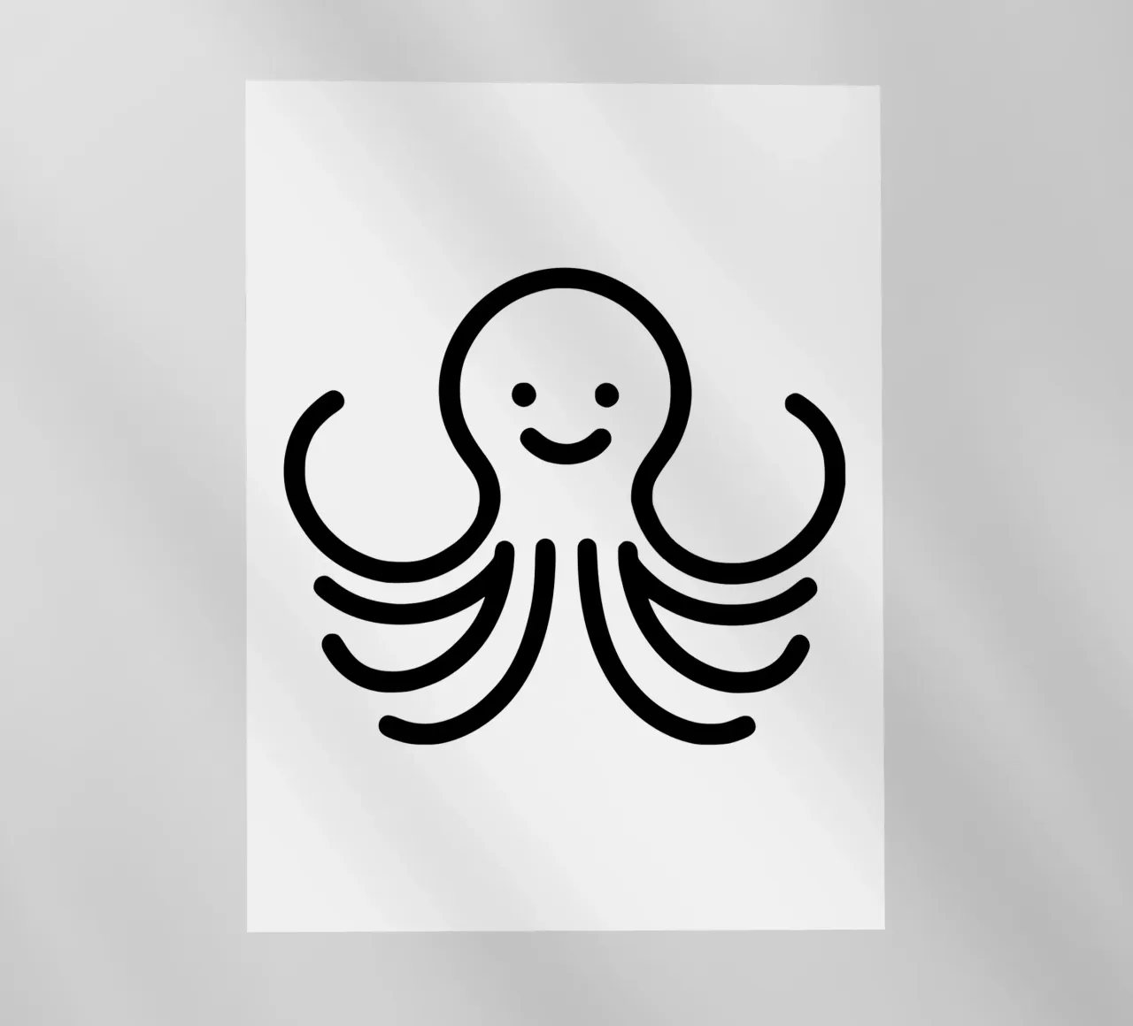 Strong Octo - El poderoso pulpo lámina retroiluminada de Bold & Simple