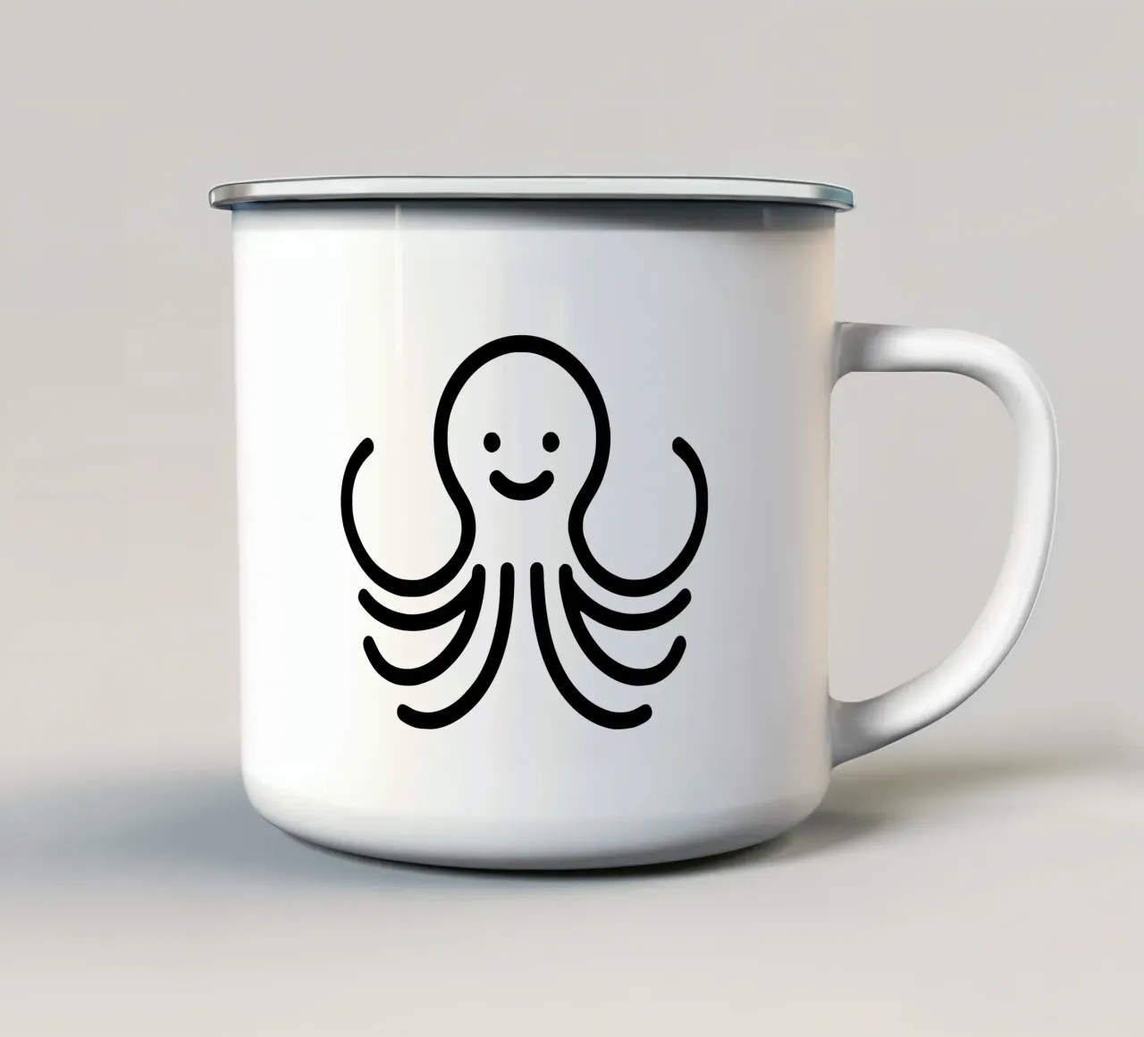 Strong Octo - Il polpo potente tazza in smalto da Bold & Simple