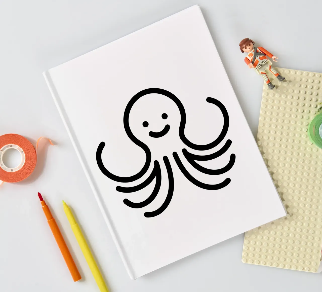 Strong Octo - The powerful octopus notebook by Bold & Simple