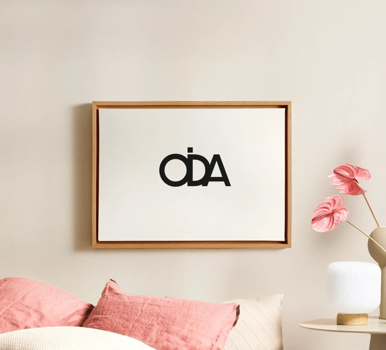 OIDA tela con Cornice a cassetta da Flo Klein