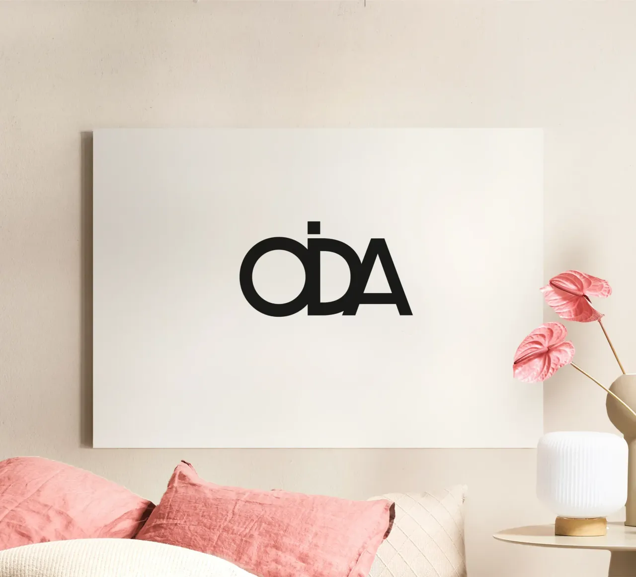 OIDA tela con Cornice a cassetta da Flo Klein
