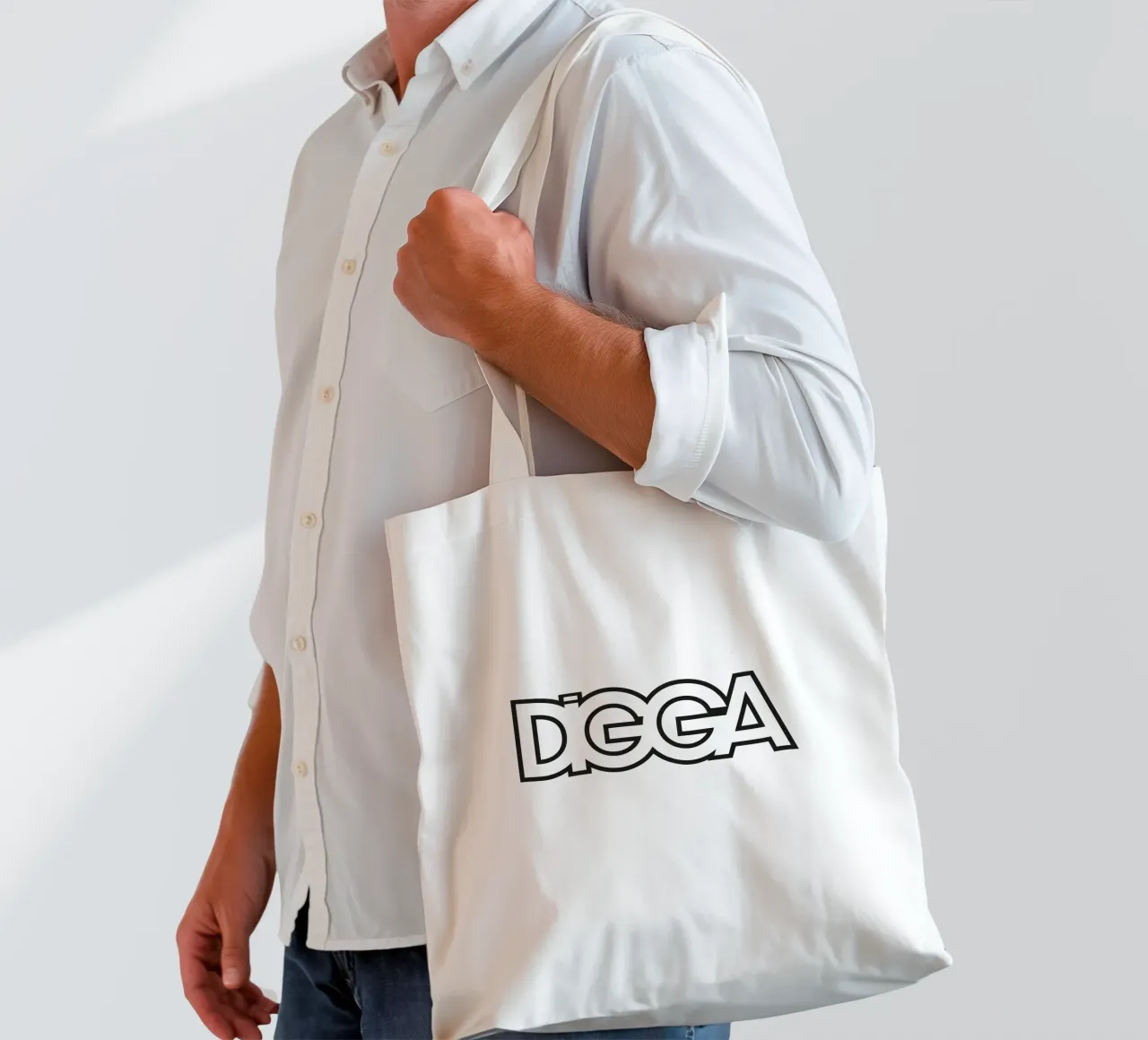 Digga borsa in juta da Flo Klein