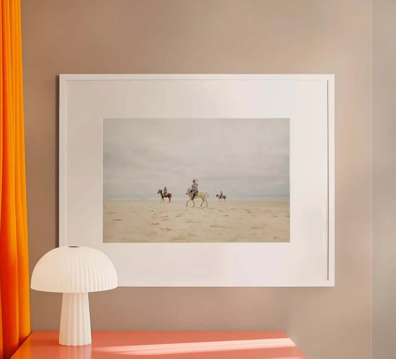 Hua Hin Horses poster by Charlotte Curd
