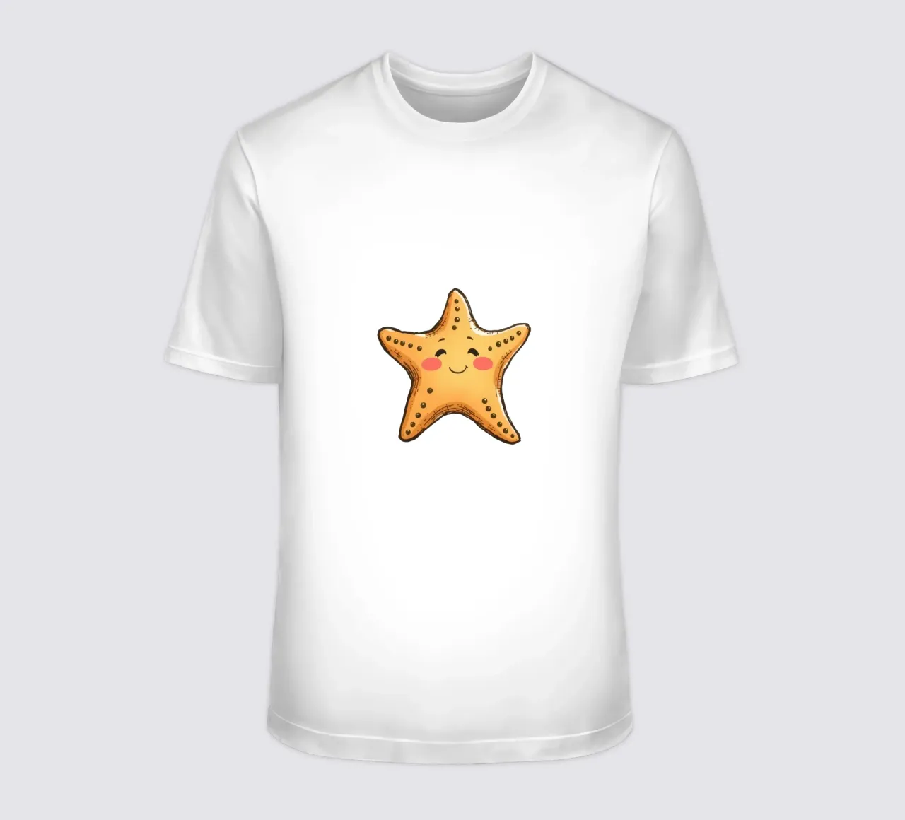 Stella marina sorridente circondata da bolle di sapone t-shirt da DesignDoodle