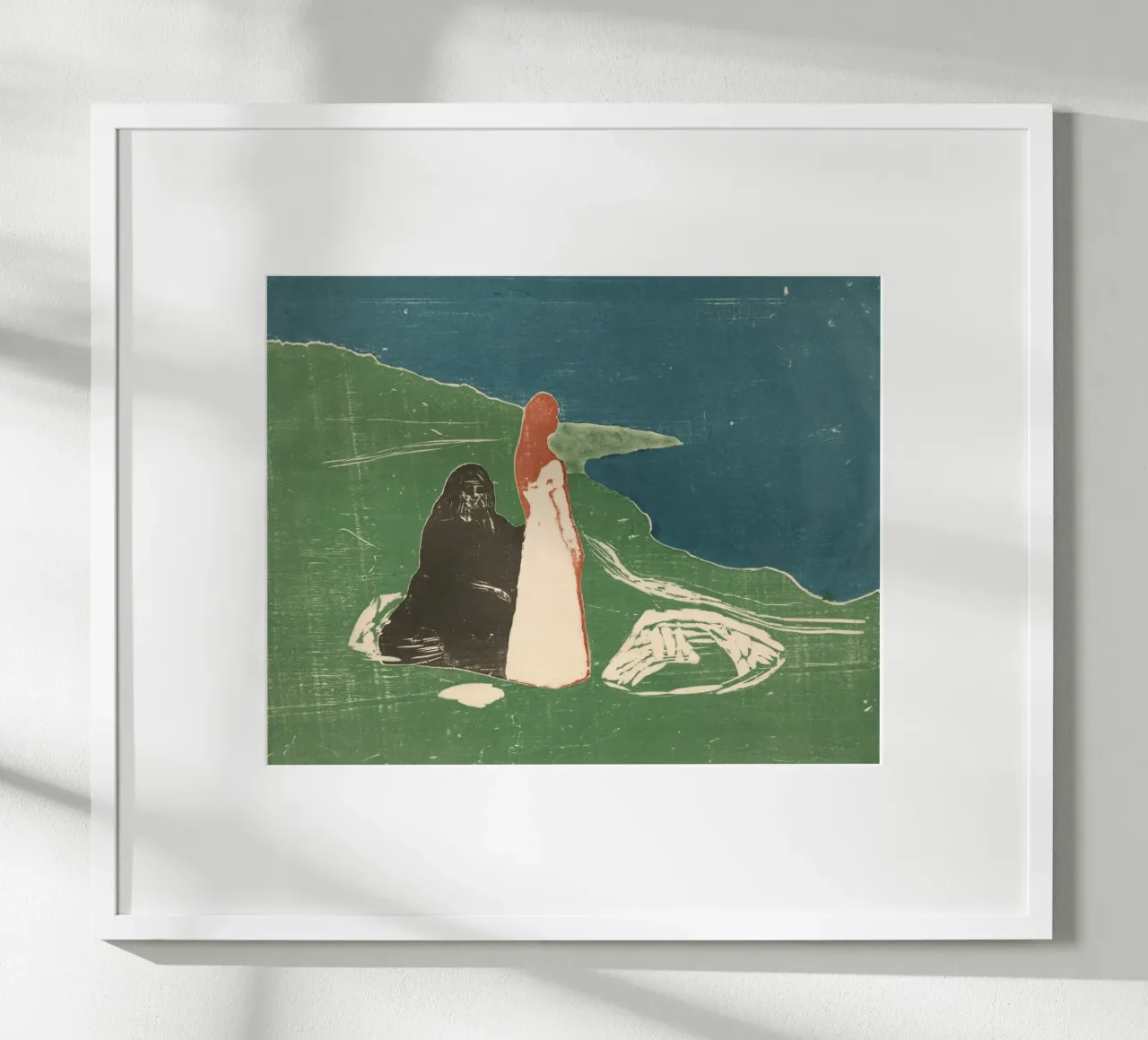 Edvard Munch - Due donne sulla spiaggia carta hahnemühle da Timeless Artworks