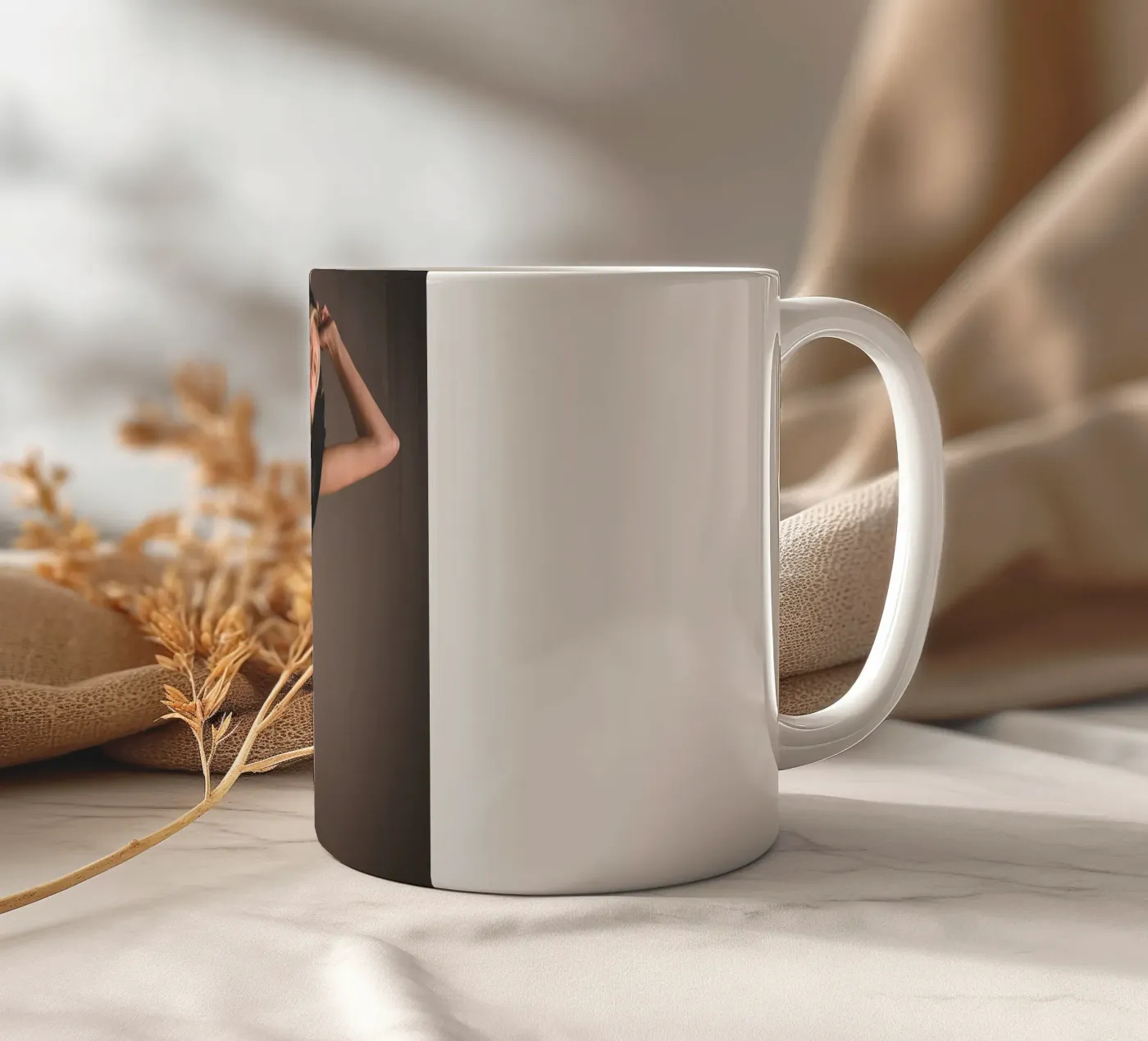 Small Black Jacket ceramic mug by Dave Hare Photography