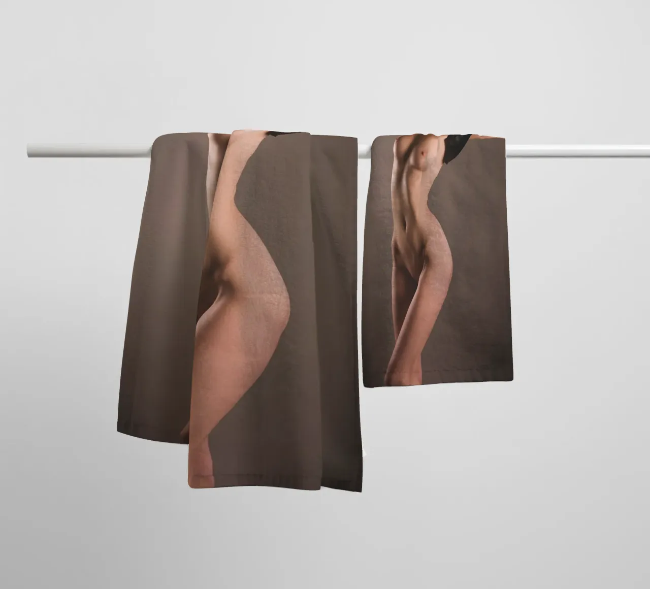 Giacca nera piccola asciugamano da bagno da Dave Hare Photography