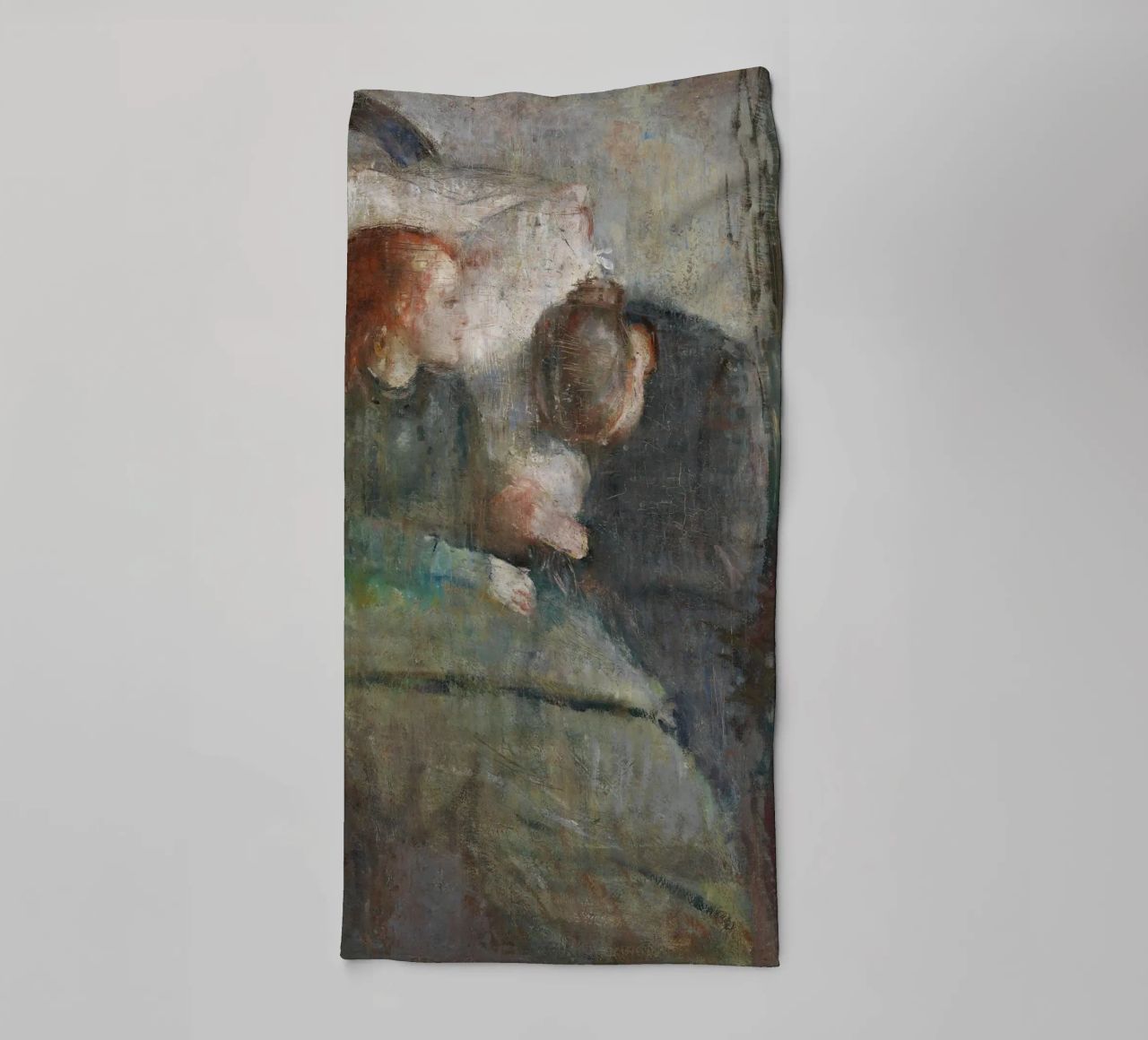 Edvard Munch - The Sick Child, 1886 towel by Timeless Artworks