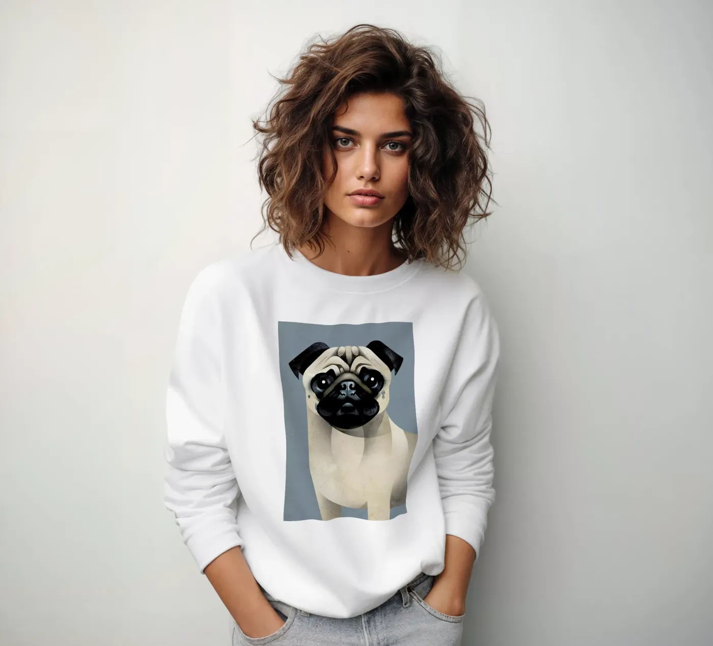 Pug felpa da Dieter Braun