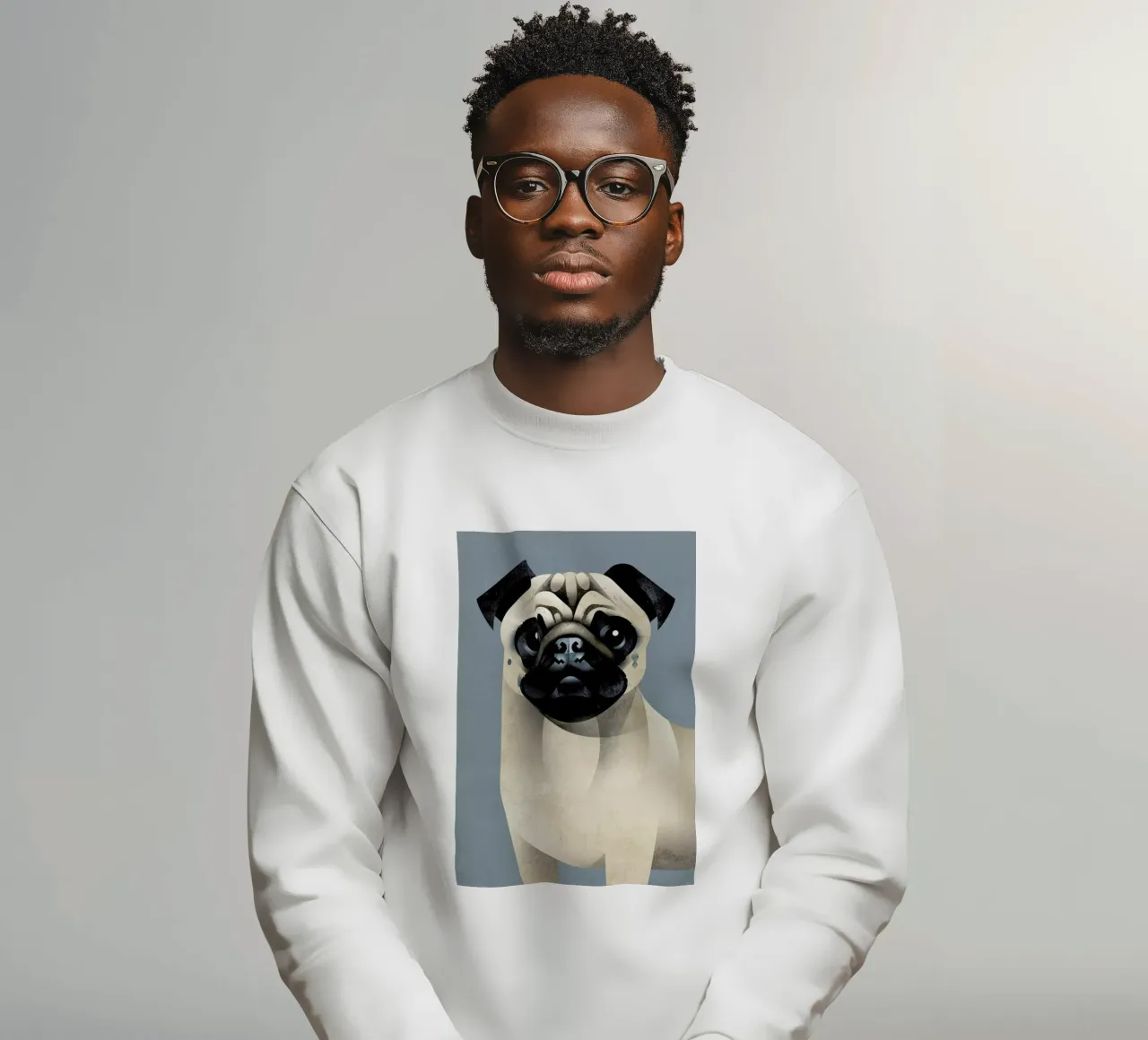 Pug felpa da Dieter Braun