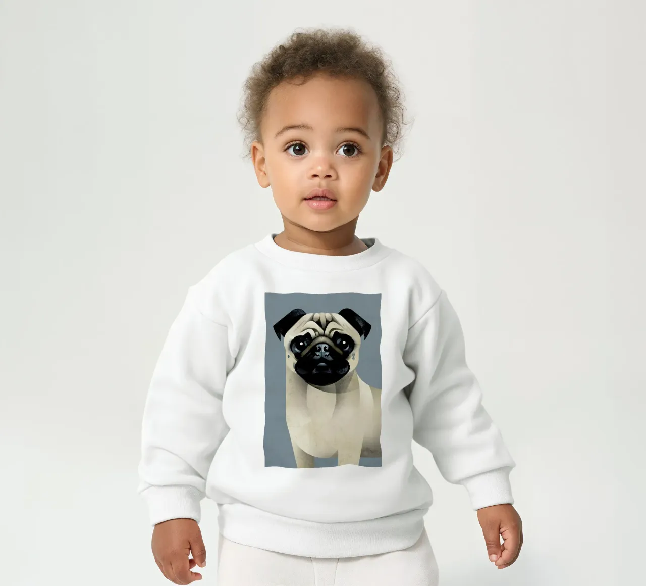 Pug felpa neonato da Dieter Braun