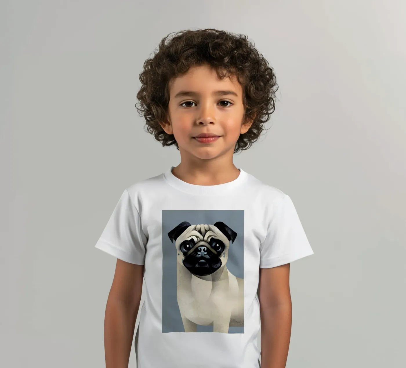 Pug Kinder T-Shirt von Dieter Braun