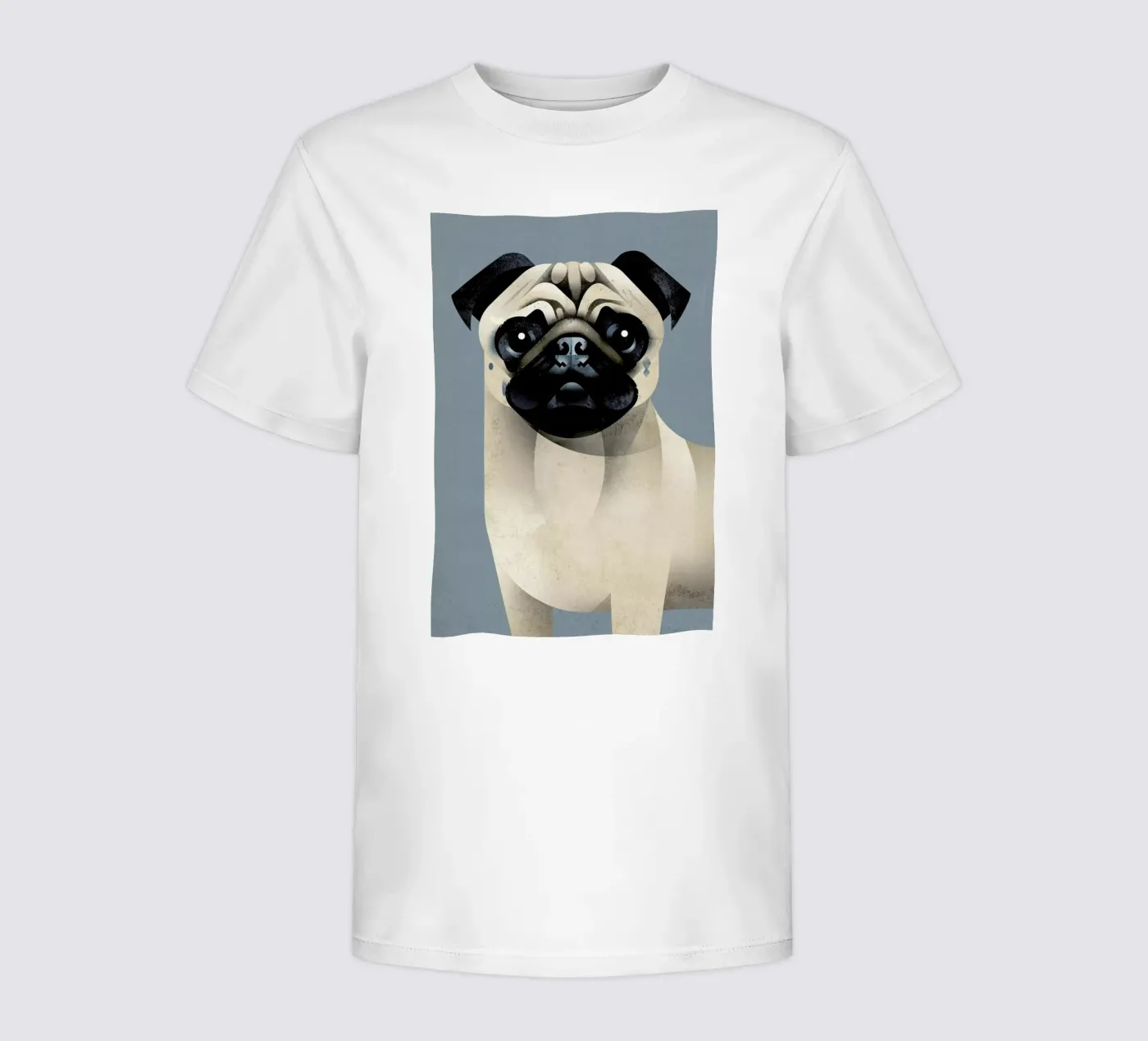 Pug Kinder T-Shirt von Dieter Braun