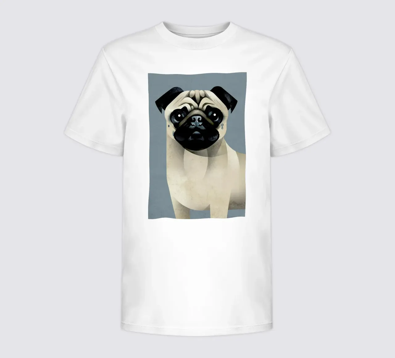 Pug t-shirt bambini da Dieter Braun
