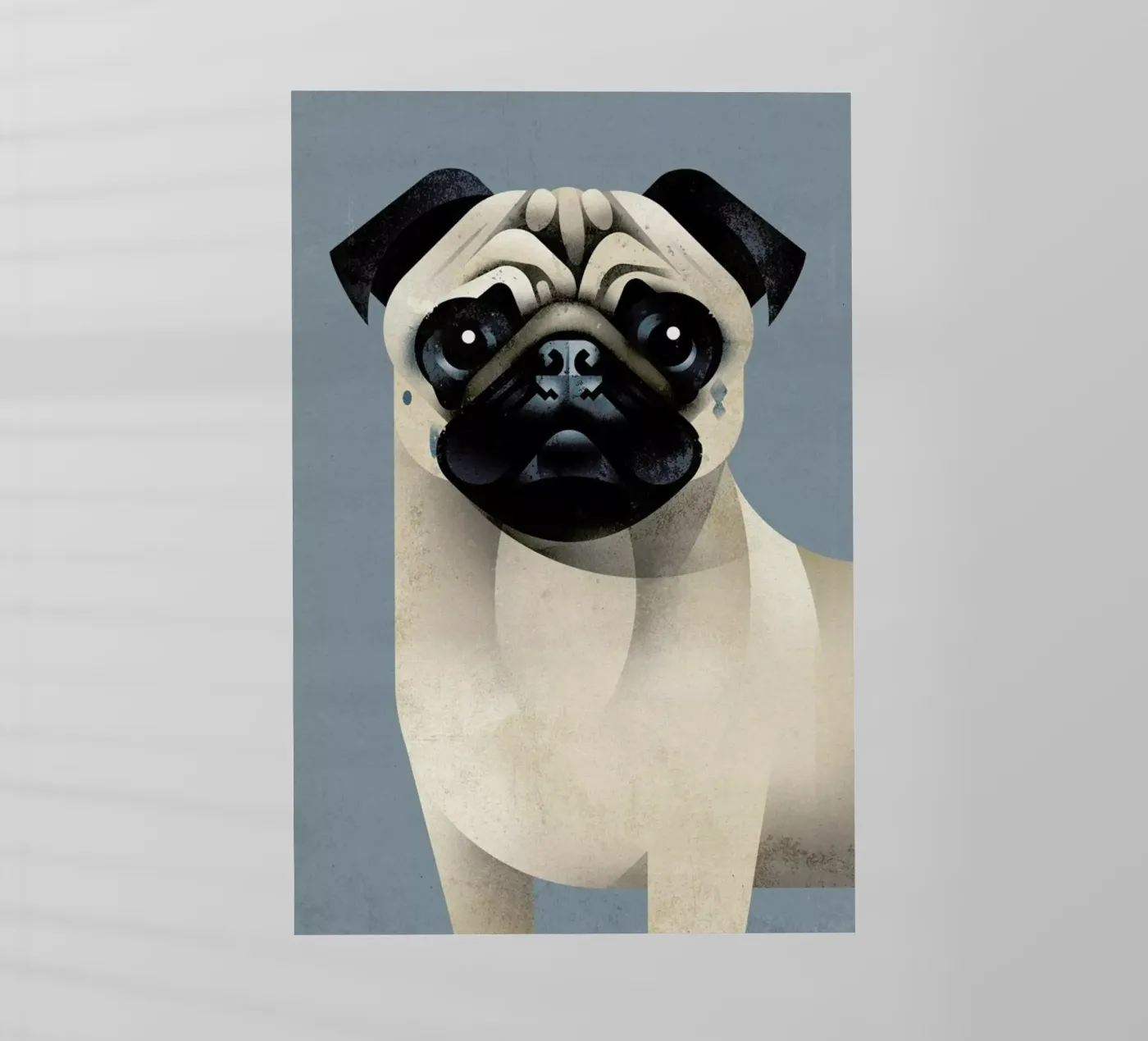 Pug backlit folie van Dieter Braun