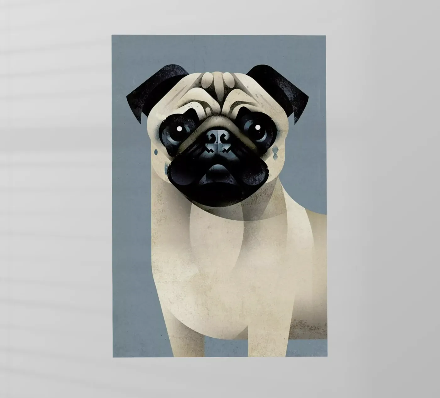 Pug pellicola backlit da Dieter Braun