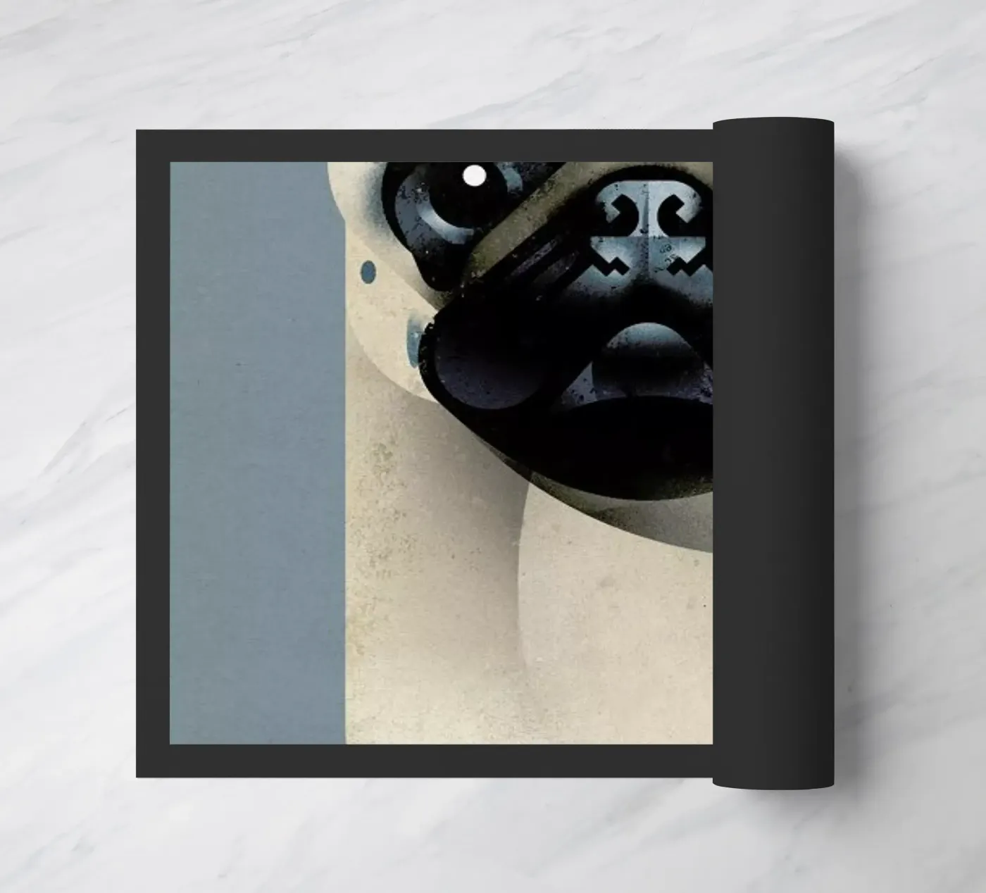 Pug Fußmatte von Dieter Braun