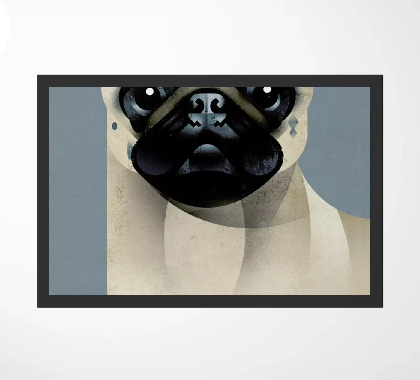 Pug Fußmatte von Dieter Braun