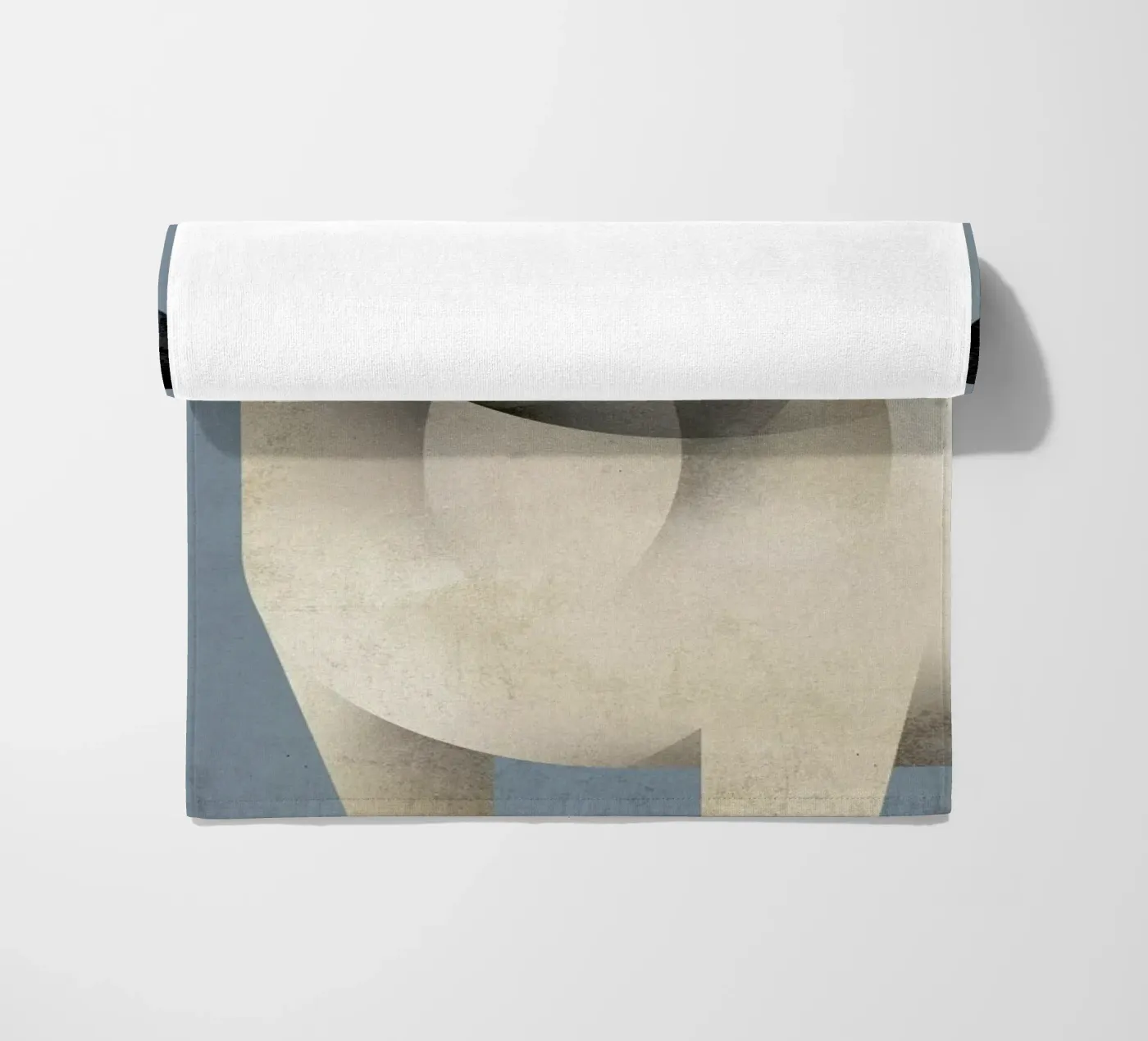 Pug beach towel by Dieter Braun