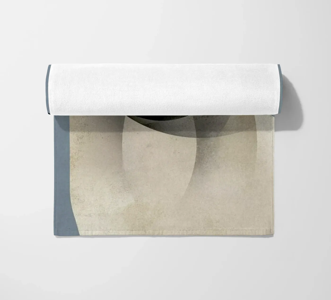 Pug beach towel by Dieter Braun