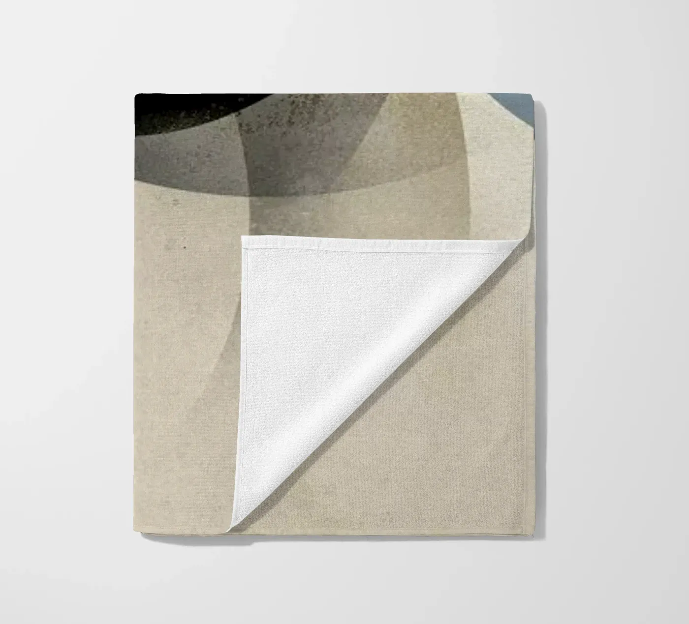 Pug beach towel by Dieter Braun