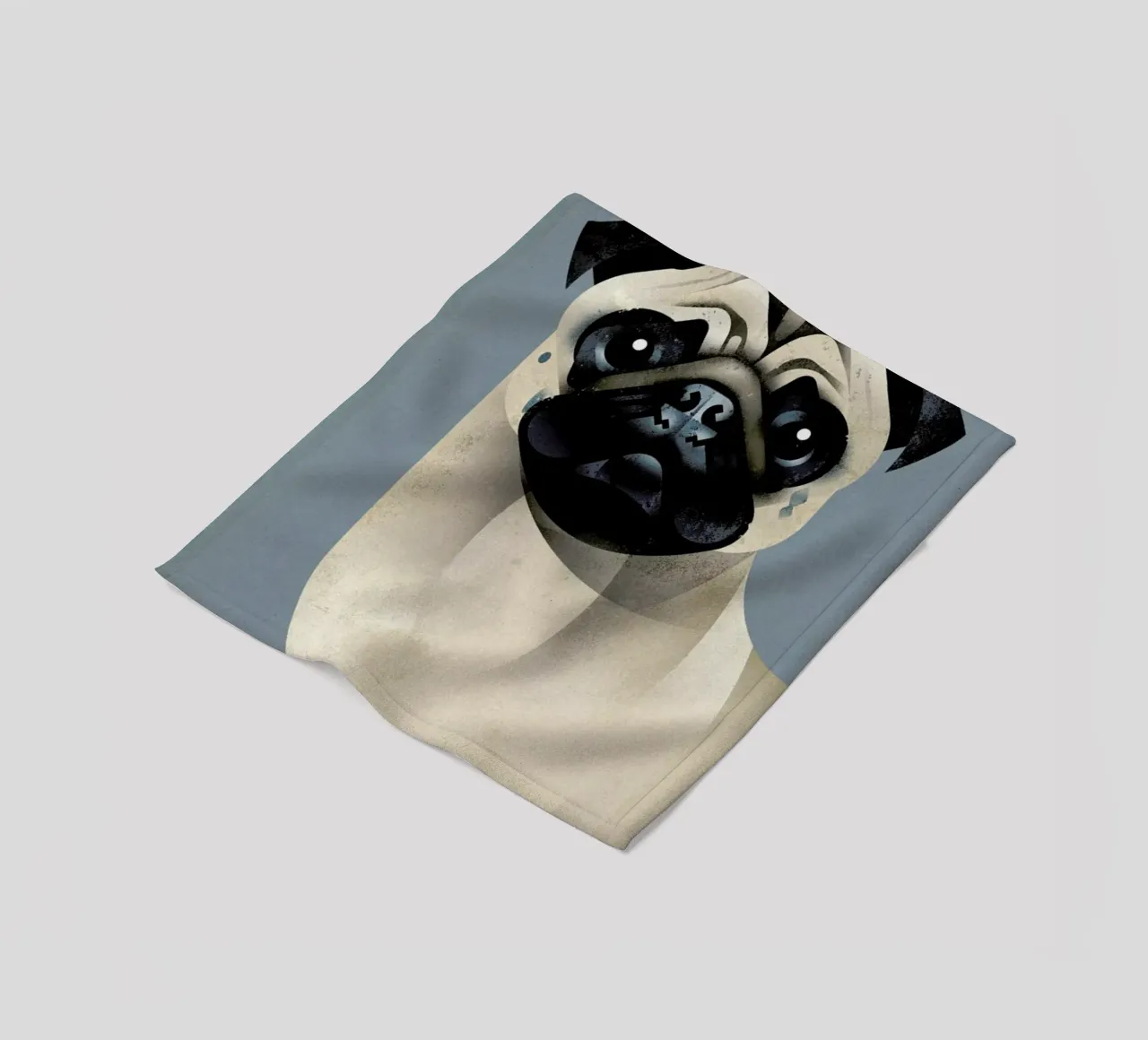 Pug Fleecedecke von Dieter Braun