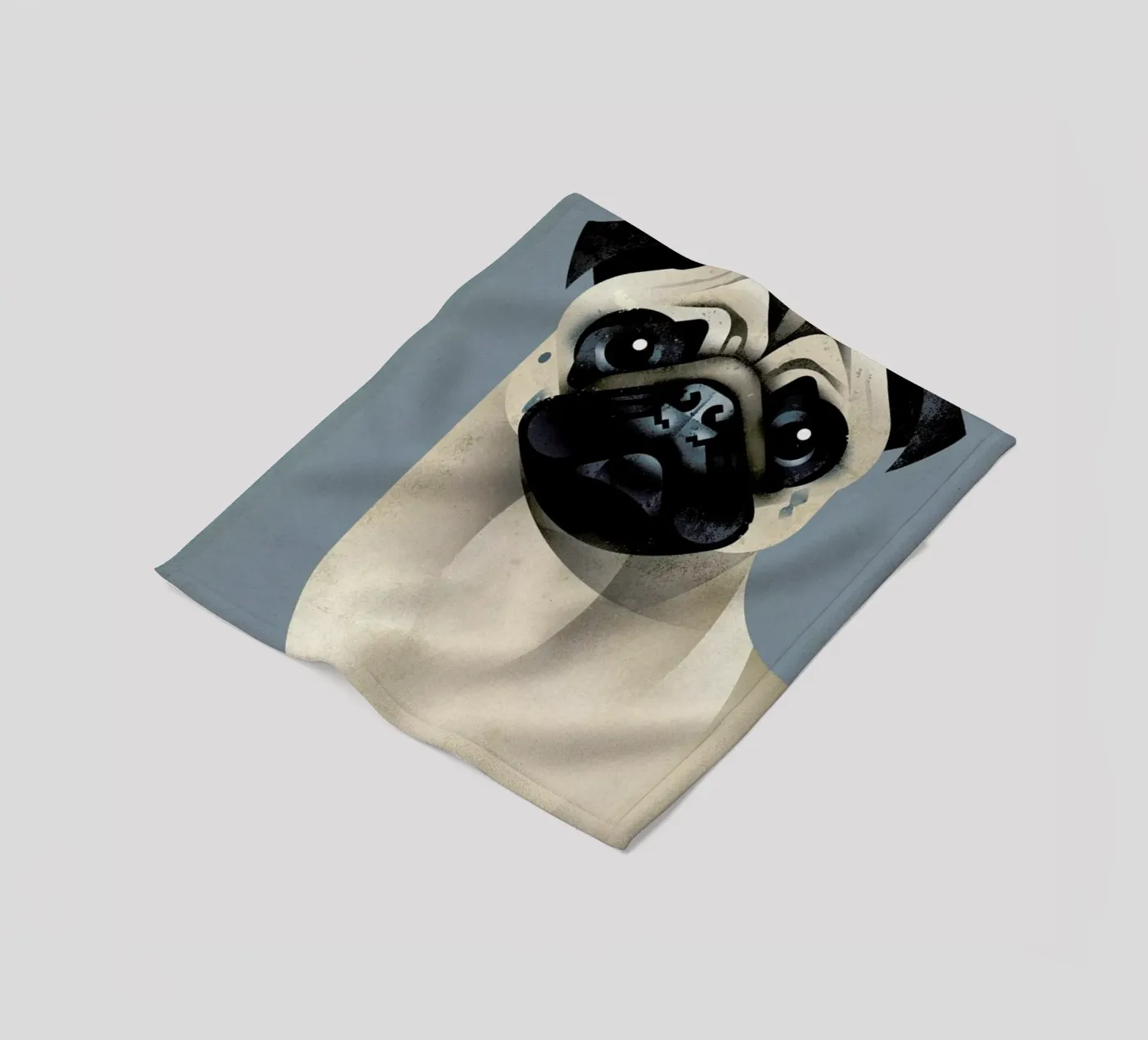 Pug Fleecedecke von Dieter Braun