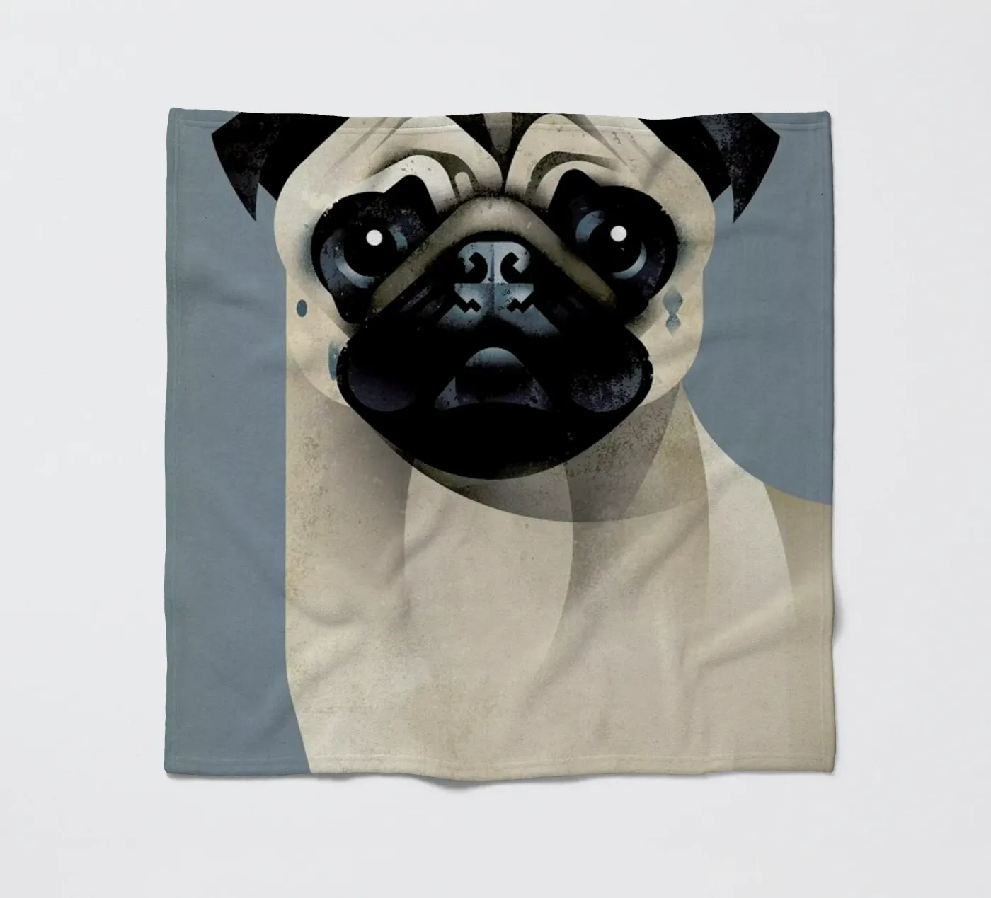 Pug Fleecedecke von Dieter Braun