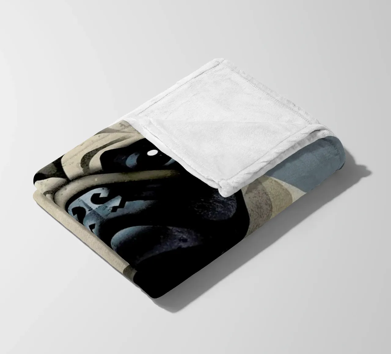 Pug Fleecedecke von Dieter Braun