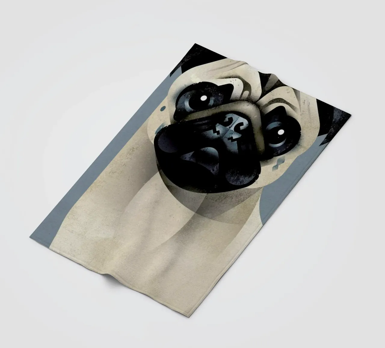 Pug Fleecedecke von Dieter Braun