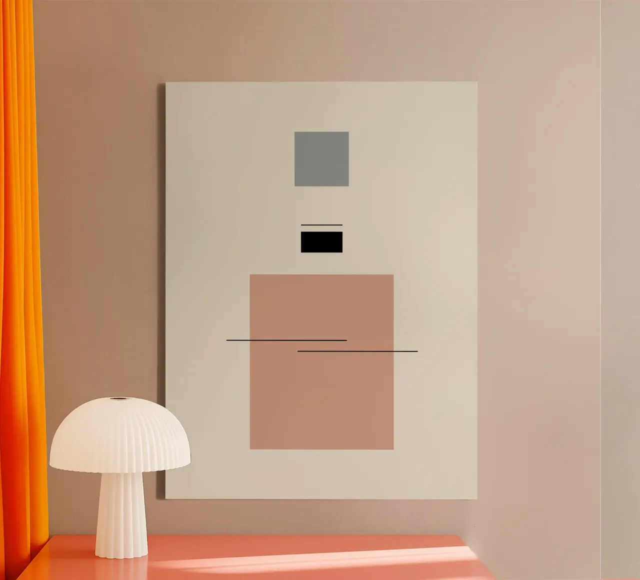 Levitating cube canvas with Floater frame by OkleoStudio