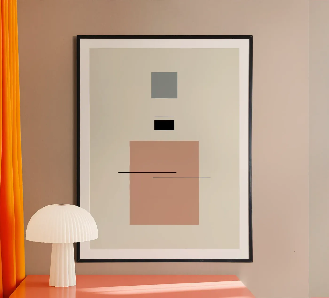 Levitating cube poster by OkleoStudio