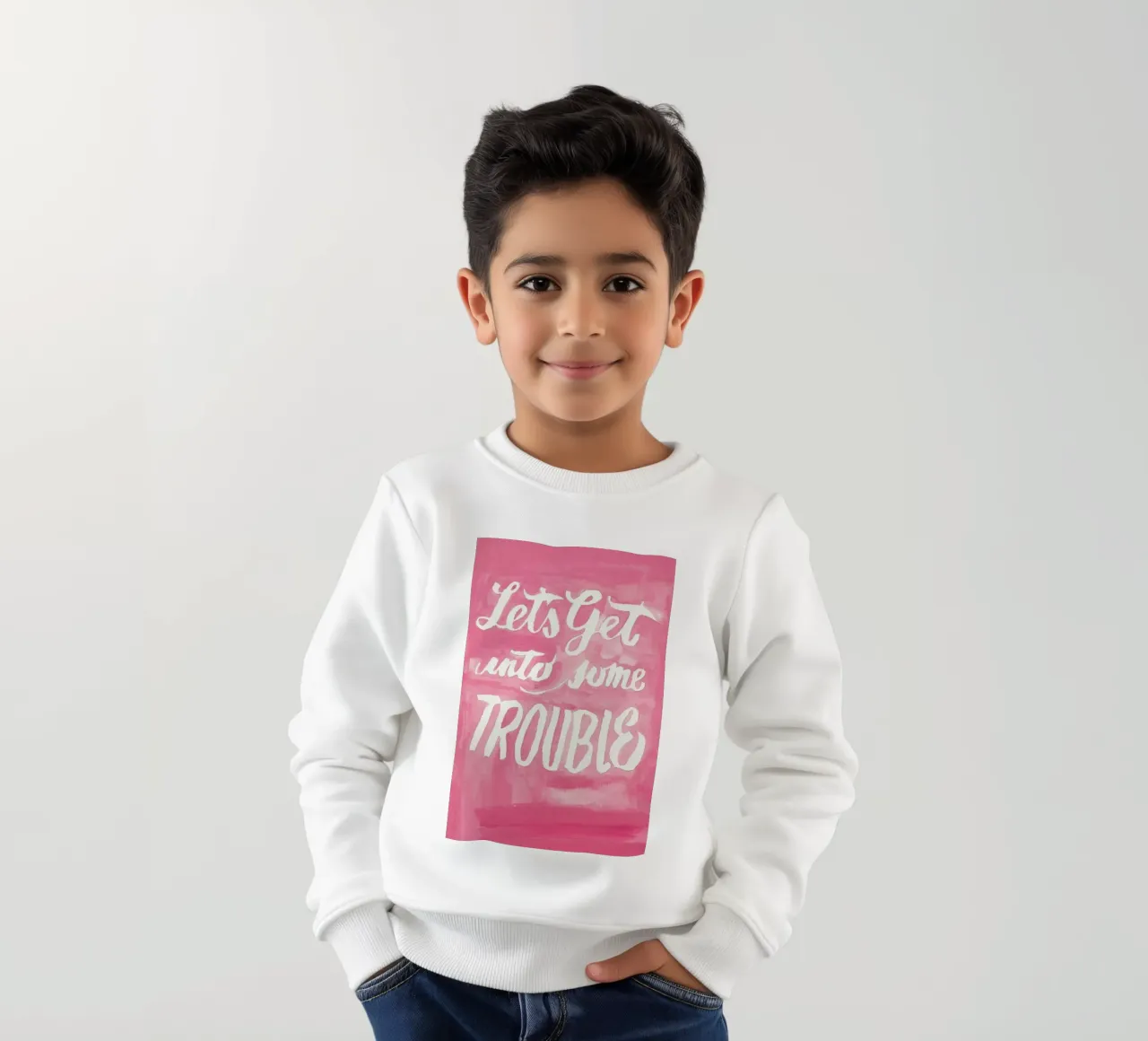 Somebody's Middle Name kids sweatshirt by Victoria Verbaan