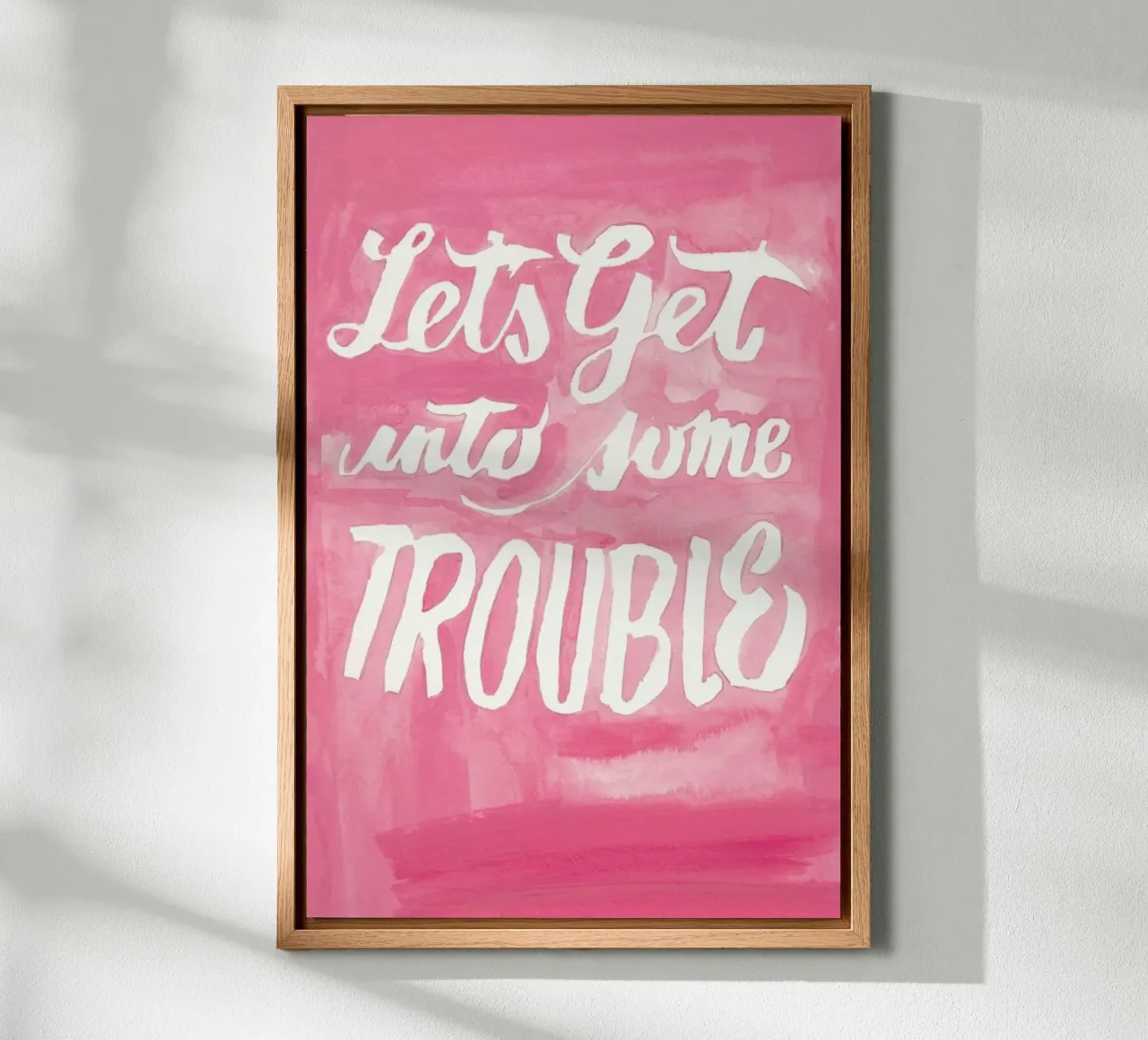 Somebody's Middle Name canvas met Baklijst van Victoria Verbaan