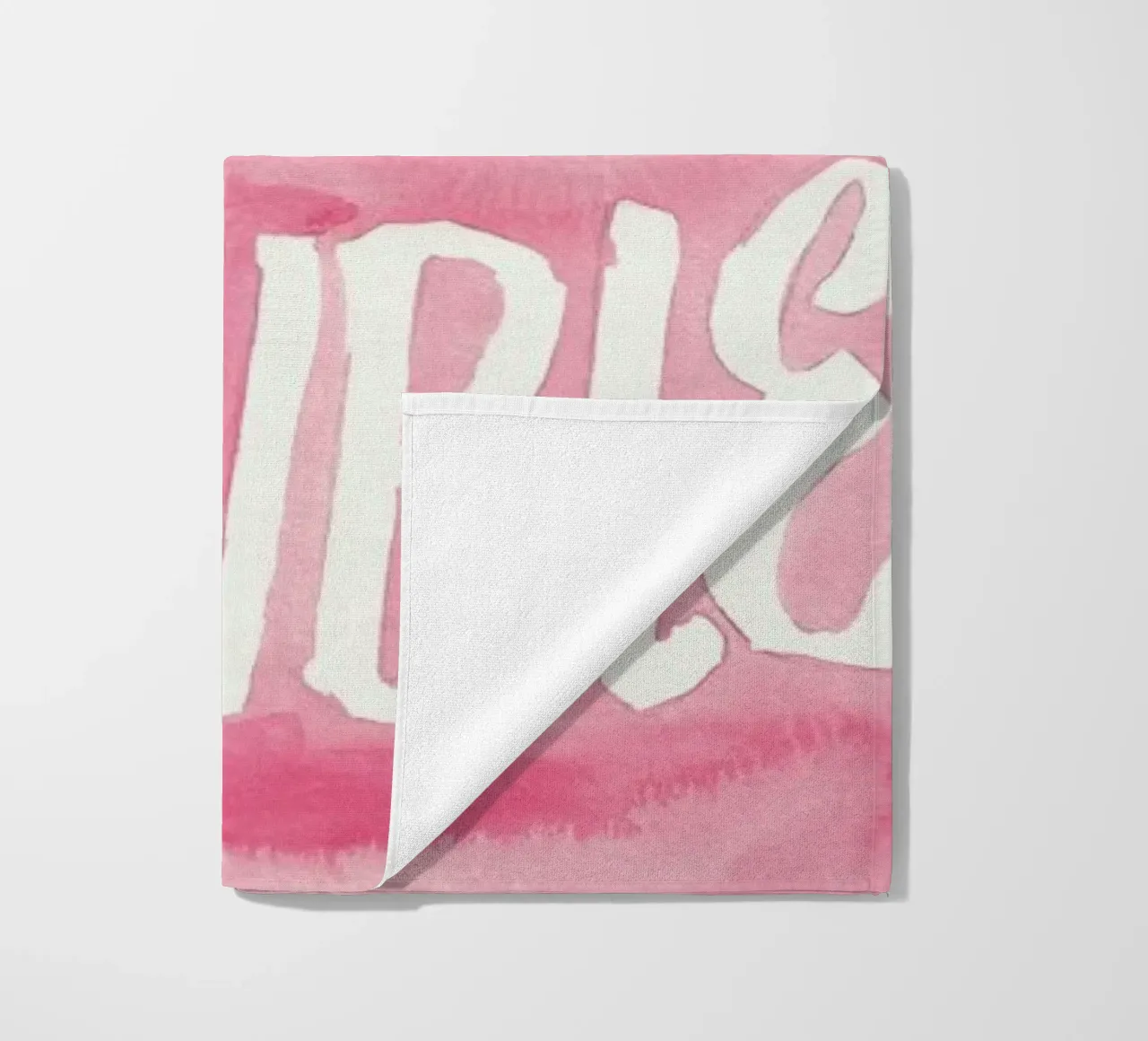 Somebody's Middle Name beach towel by Victoria Verbaan